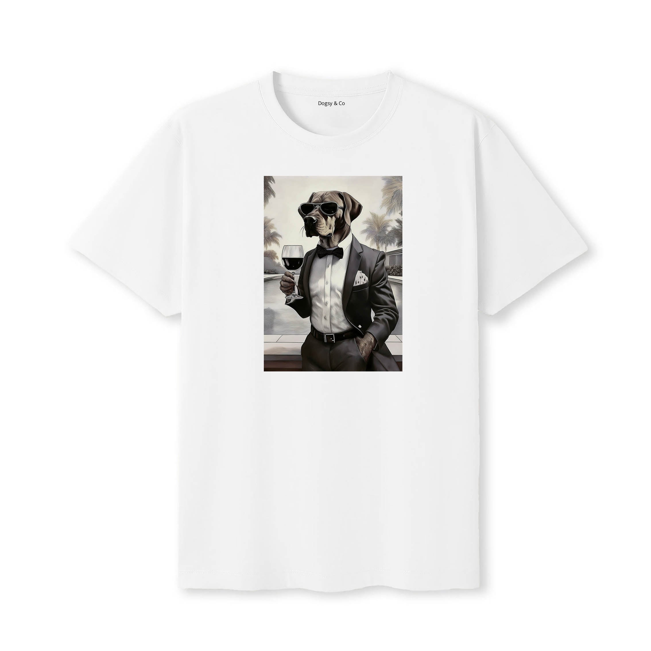 Rhodesian Ridgeback distinguished gentleman dog t-shirt - white