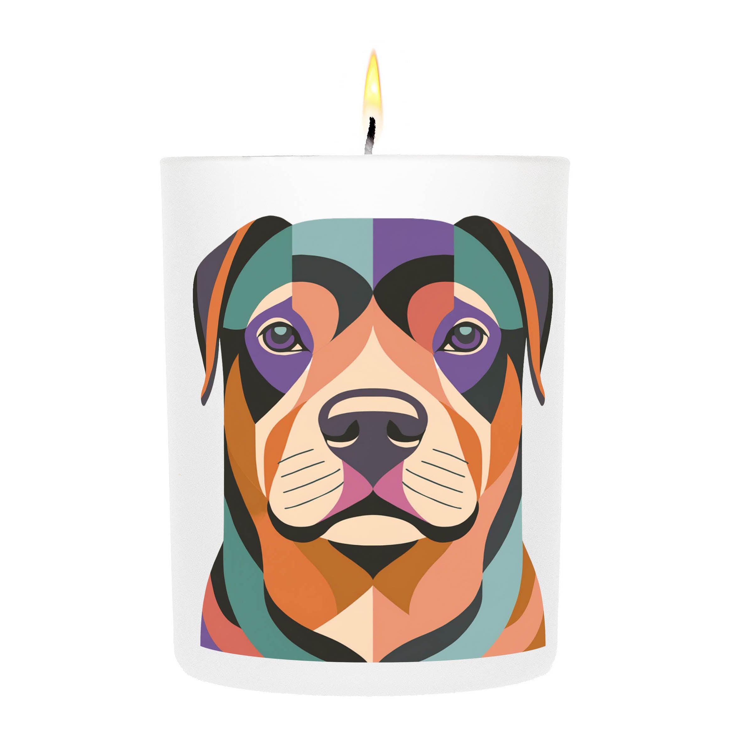 Rottweiler Graphic Bold Dog Candle