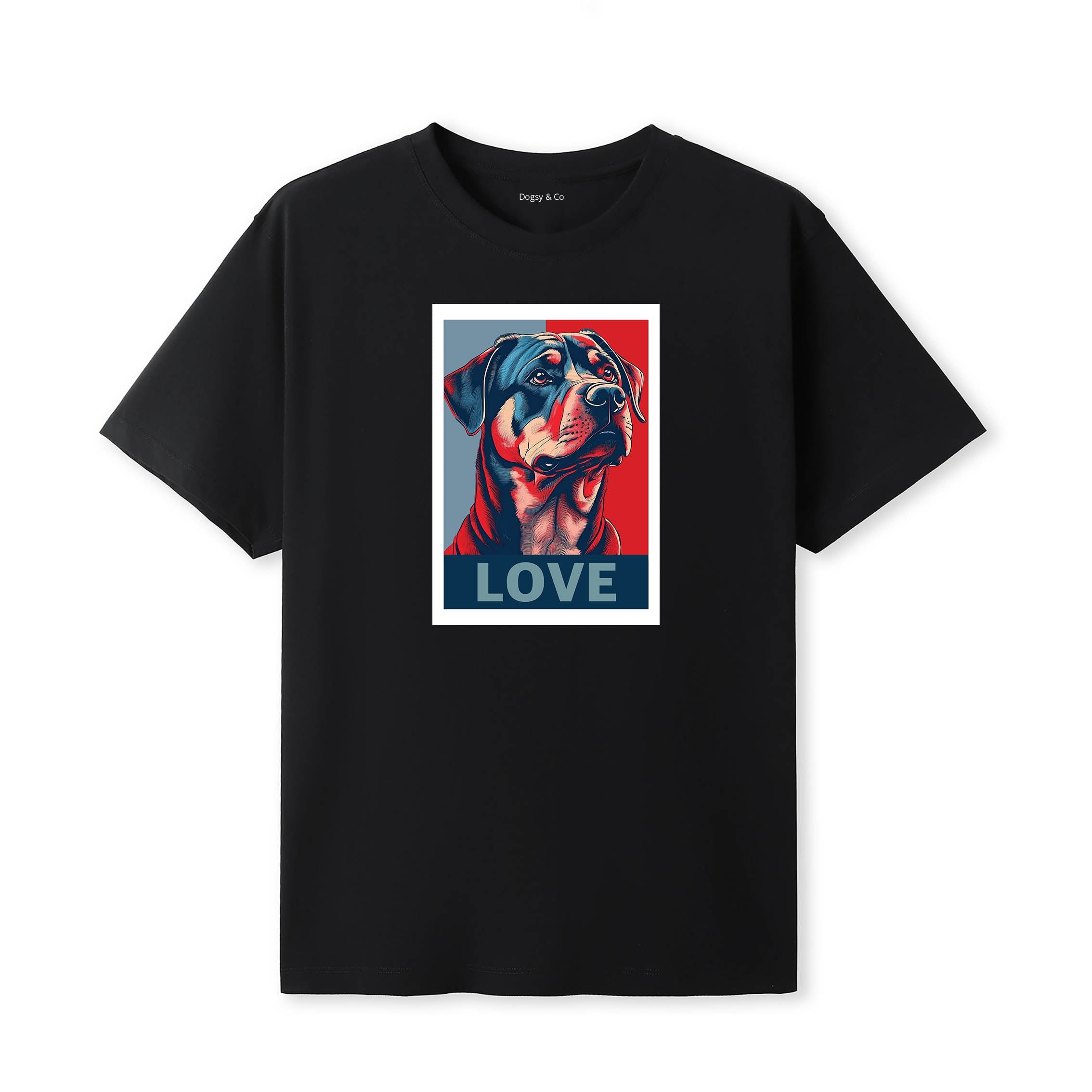 Rottweiler Love Pop Art T-Shirt V1