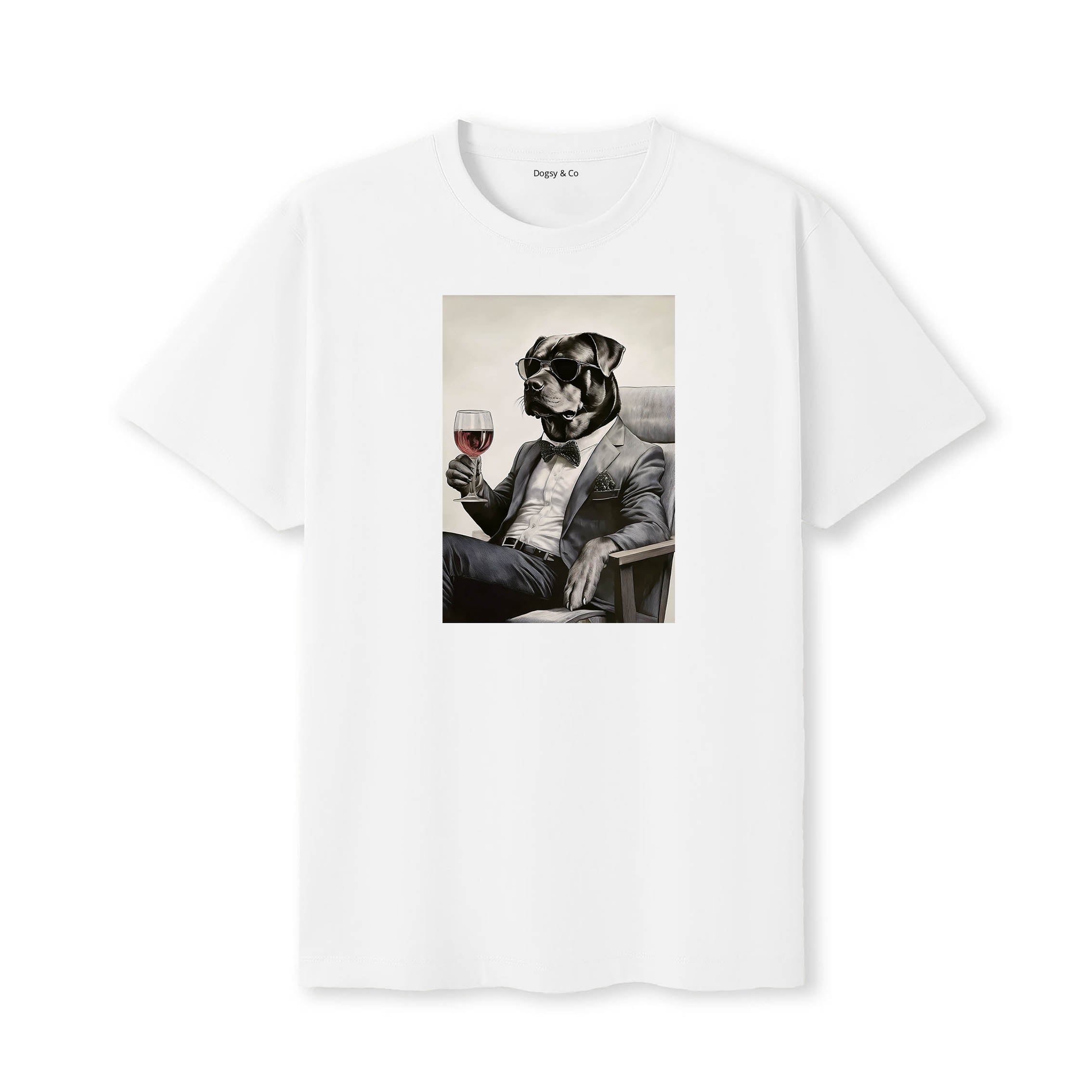 Rottweiler distinguished gentleman dog t-shirt - white