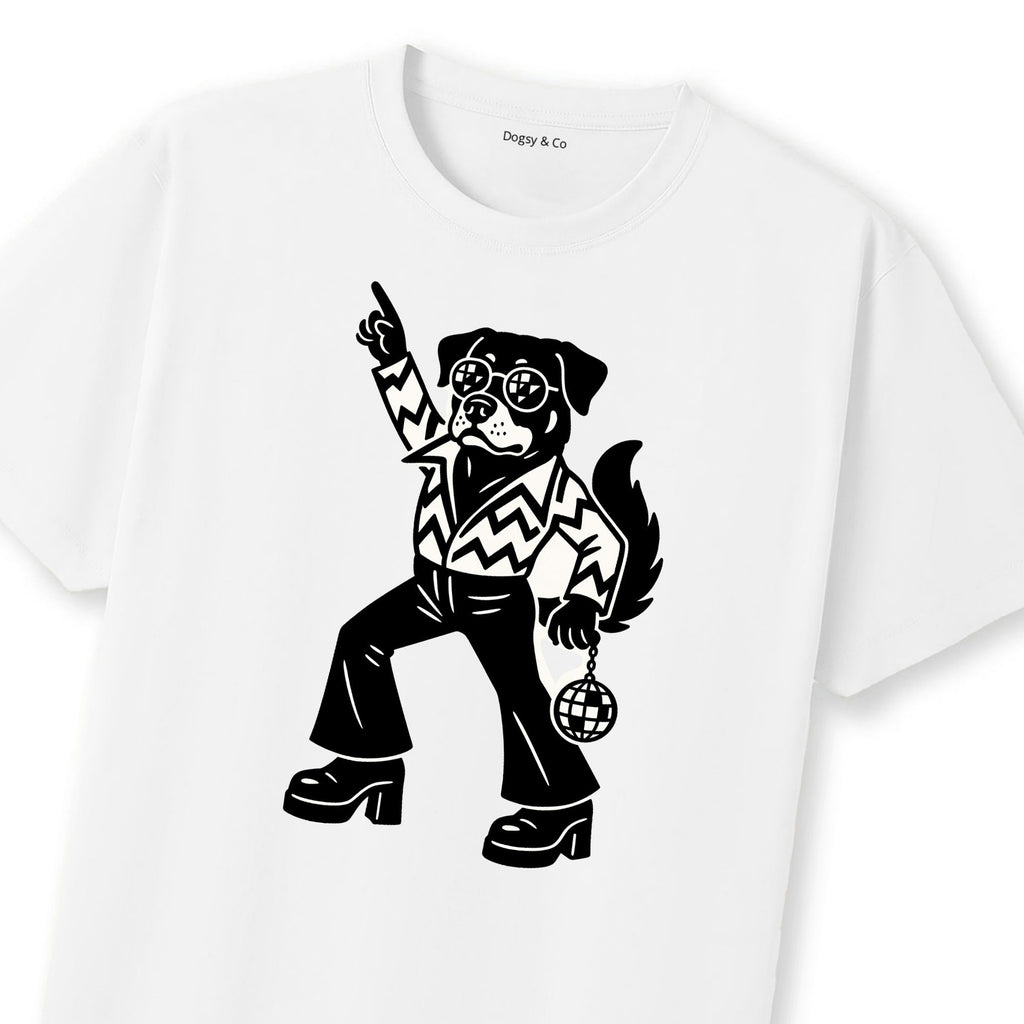 Rottweiler Disco Doggo T-Shirt | Dogsy & Co