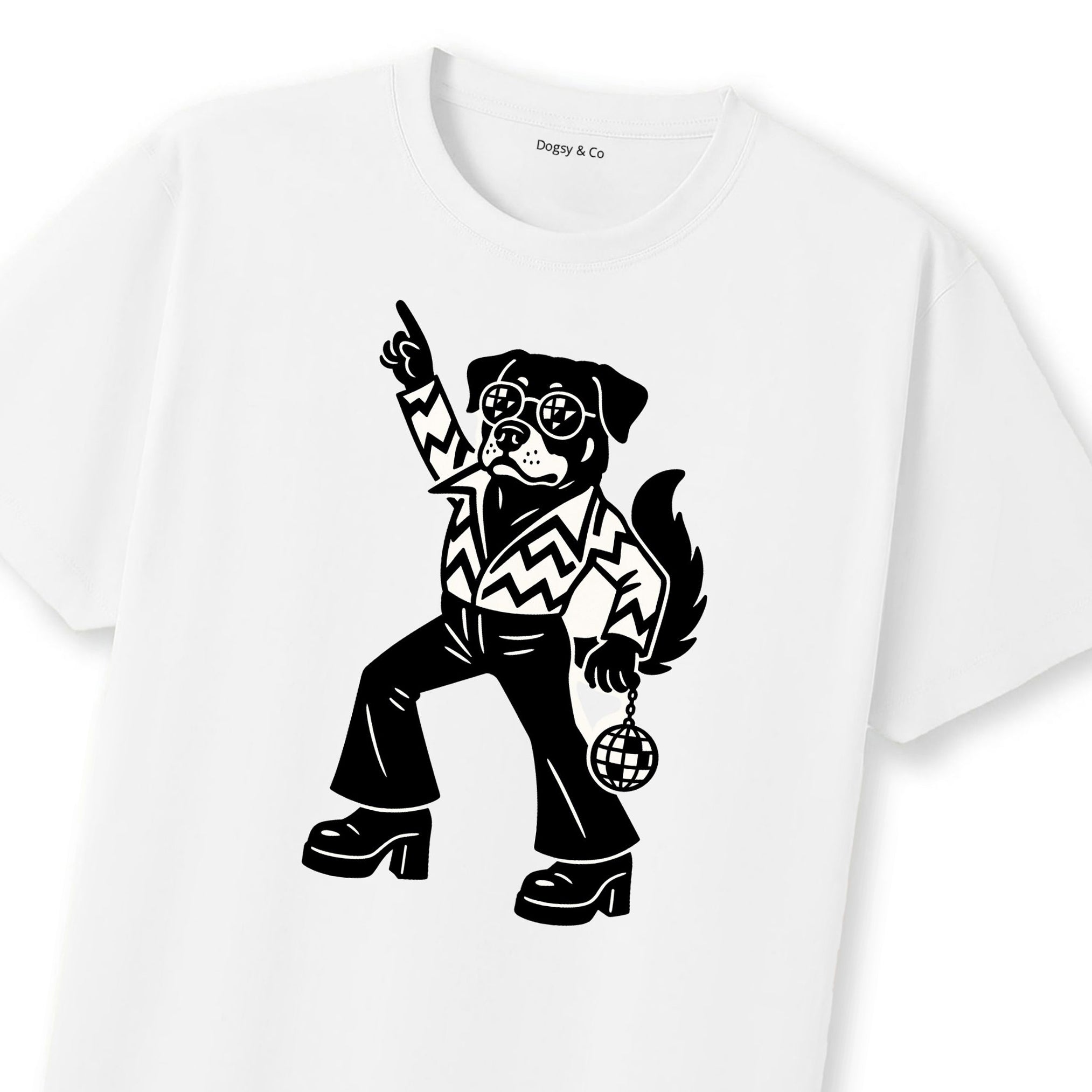 Rottweiler Disco Doggo T-Shirt | Dogsy & Co