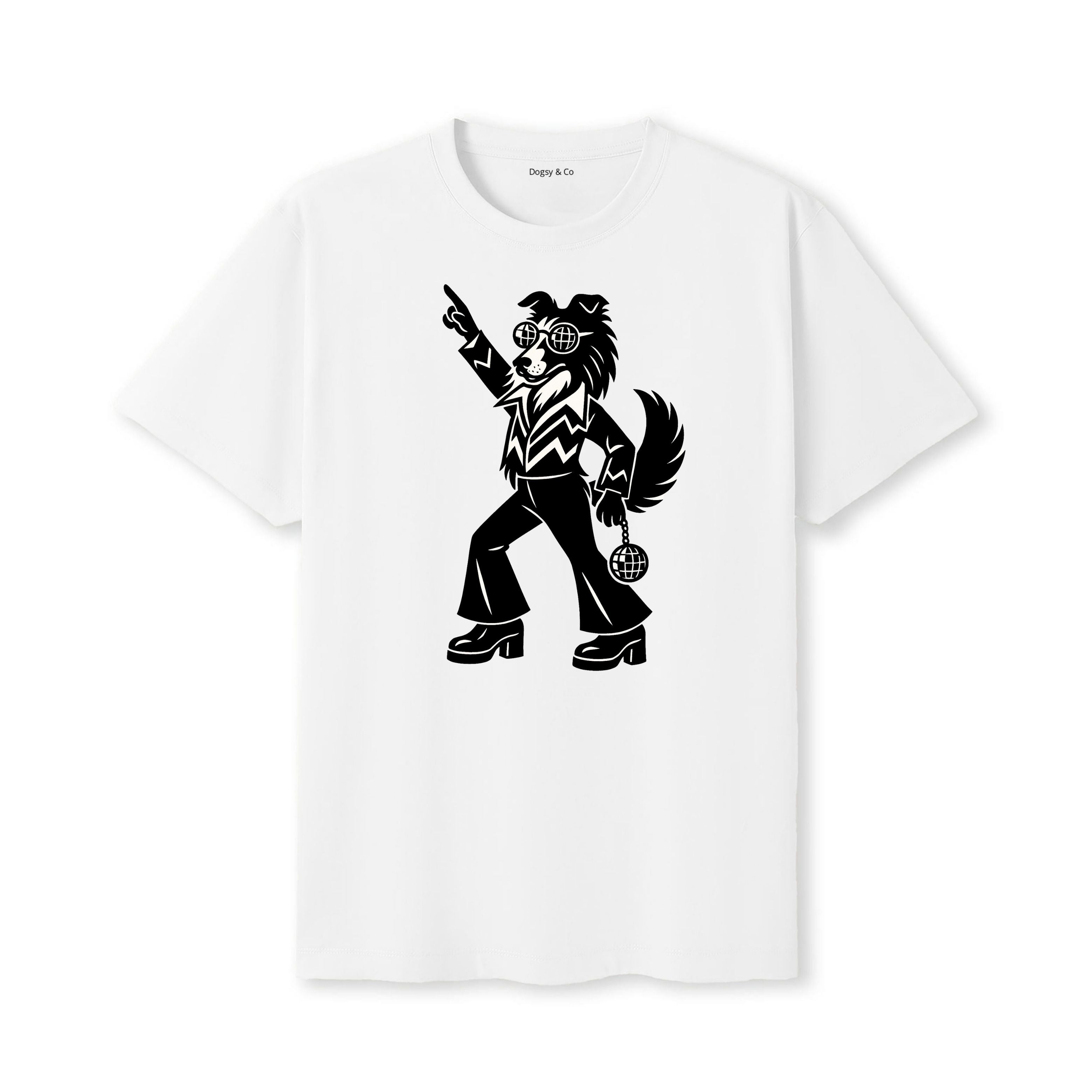 Rough Smooth Collie Disco Doggo T-Shirt - alternate view