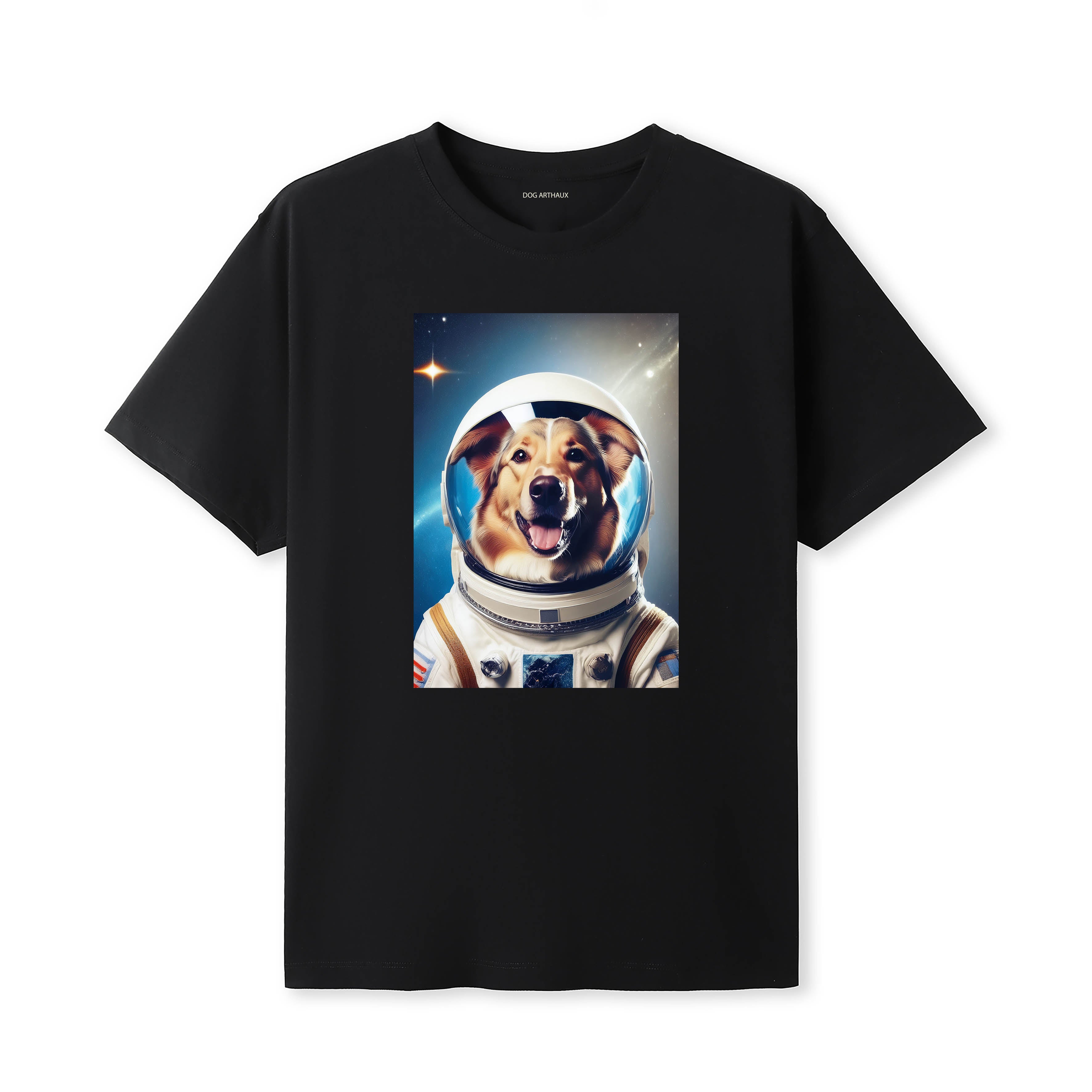 Rough & Smooth Collie Astronaut Dog T-shirt