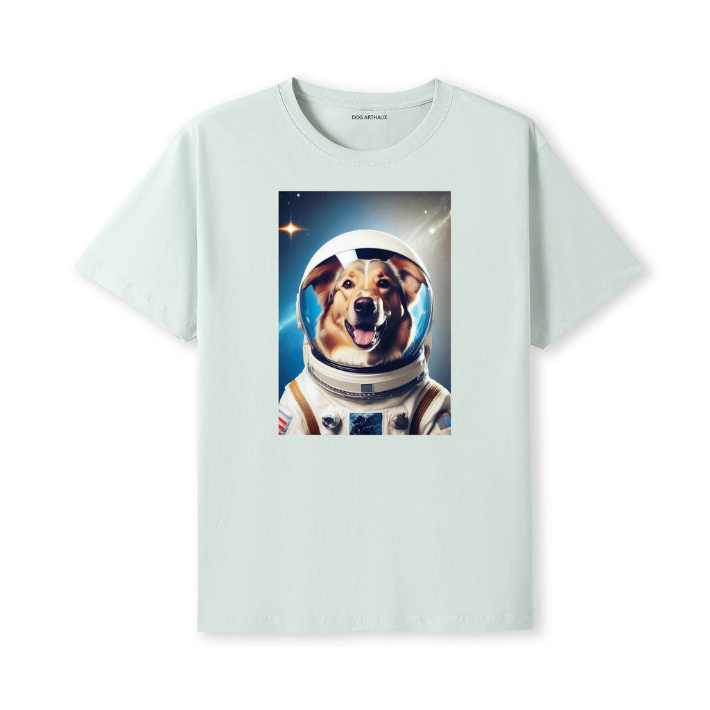Rough & Smooth Collie Astronaut Dog T-shirt - alternate view