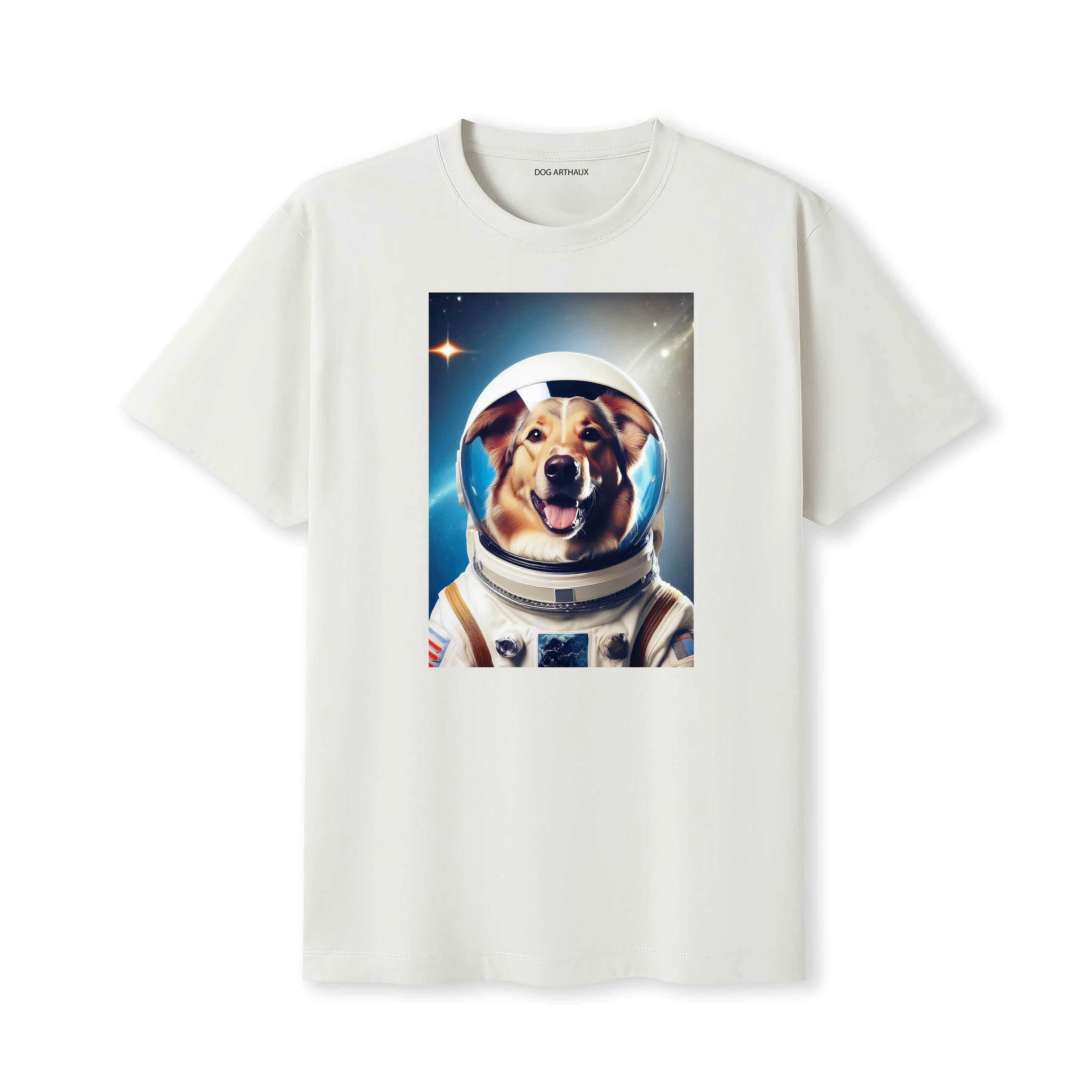 Rough & Smooth Collie Astronaut Dog T-shirt