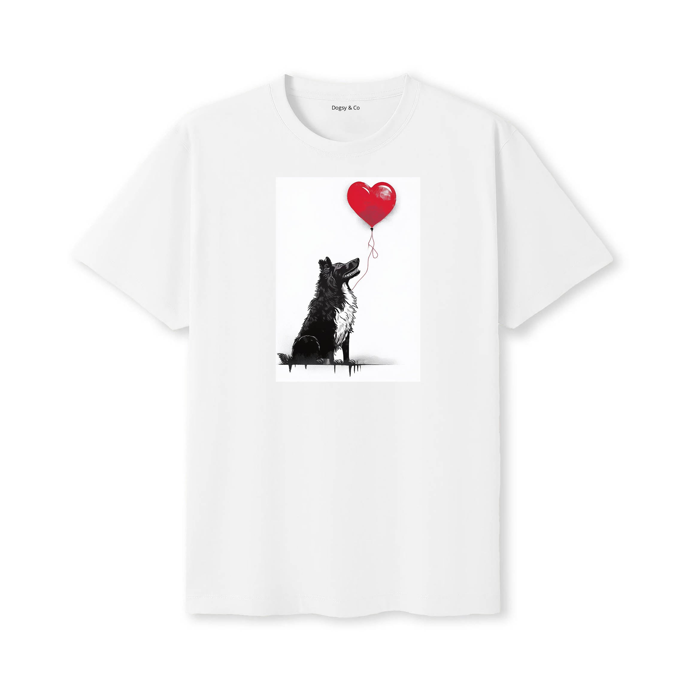 Collie 1 Dogsy T-Shirt White