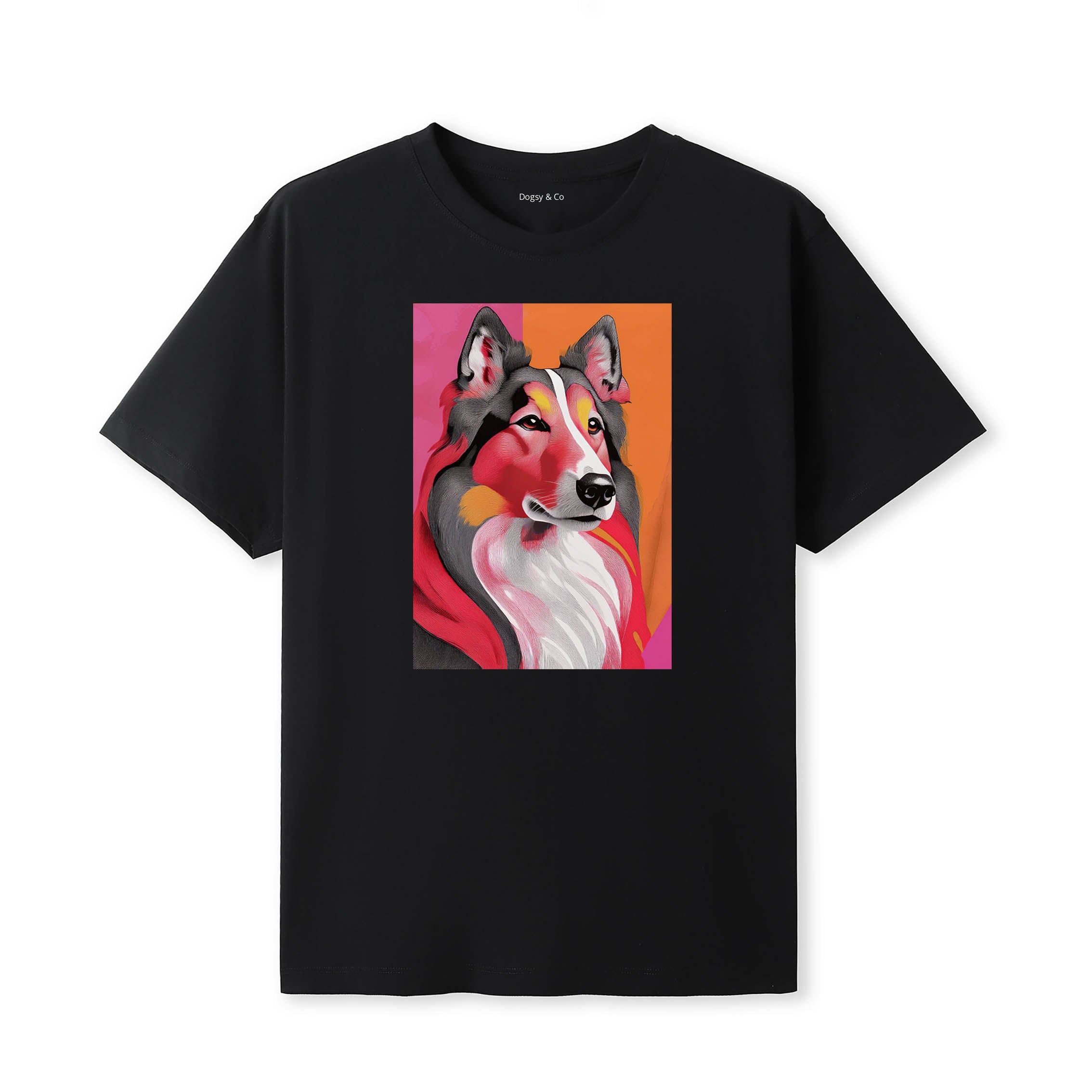 Rough Collie Mod Pop Dogs T-Shirt Artwork