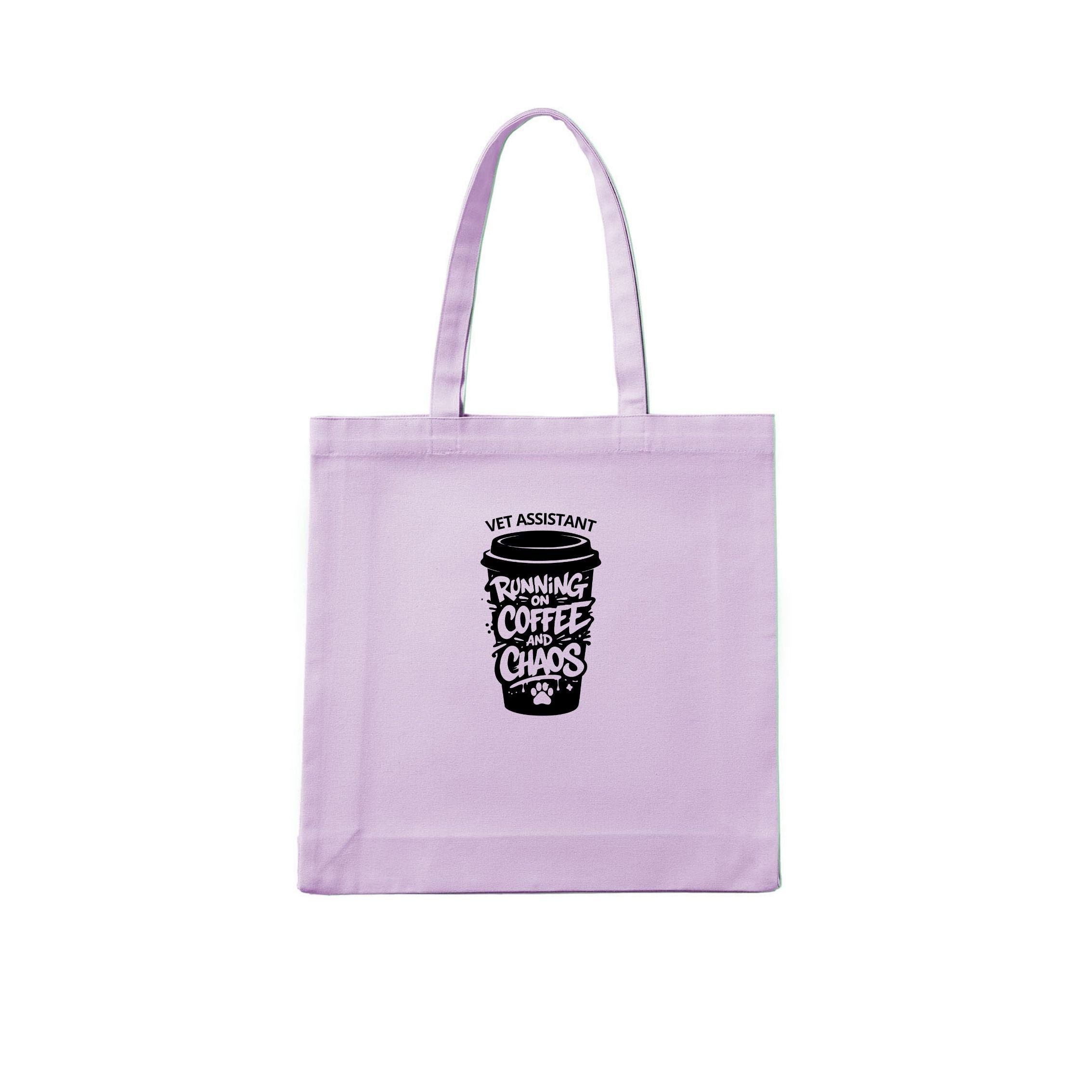 Vet Assistant Running on Coffee and Chaos Tote Bag - image 4