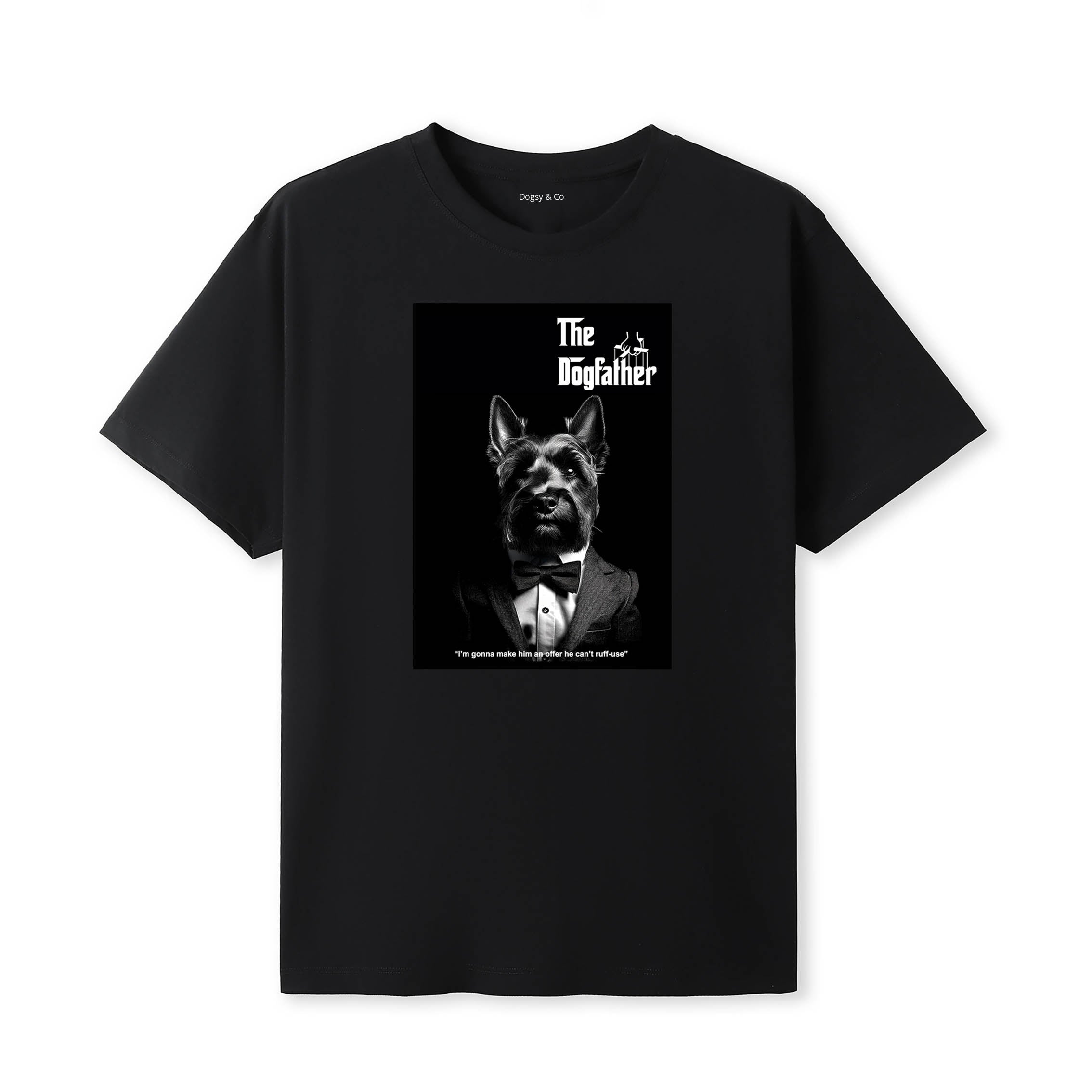 Scottish Terrier Dogfather T-Shirt Artwork