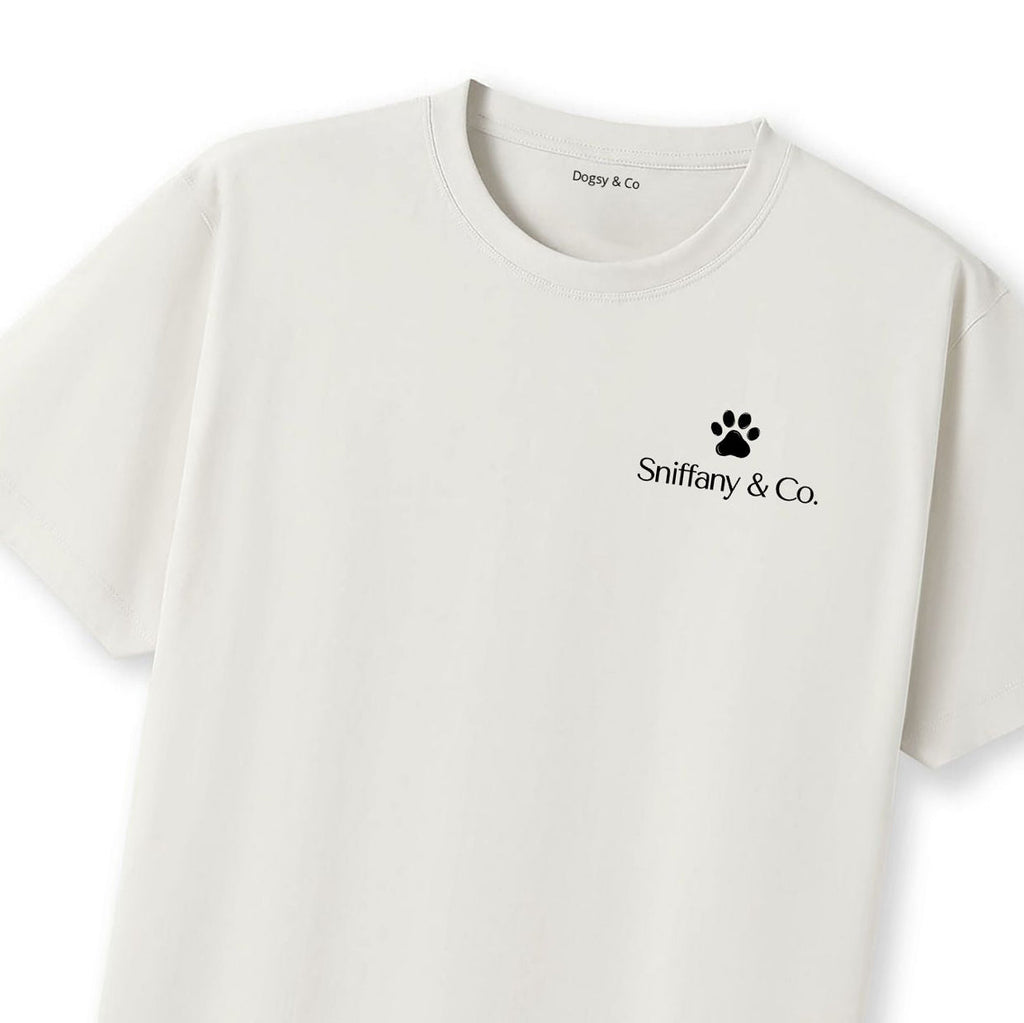 SNIFFANY & CO Dogsigner T-Shirt - close up view