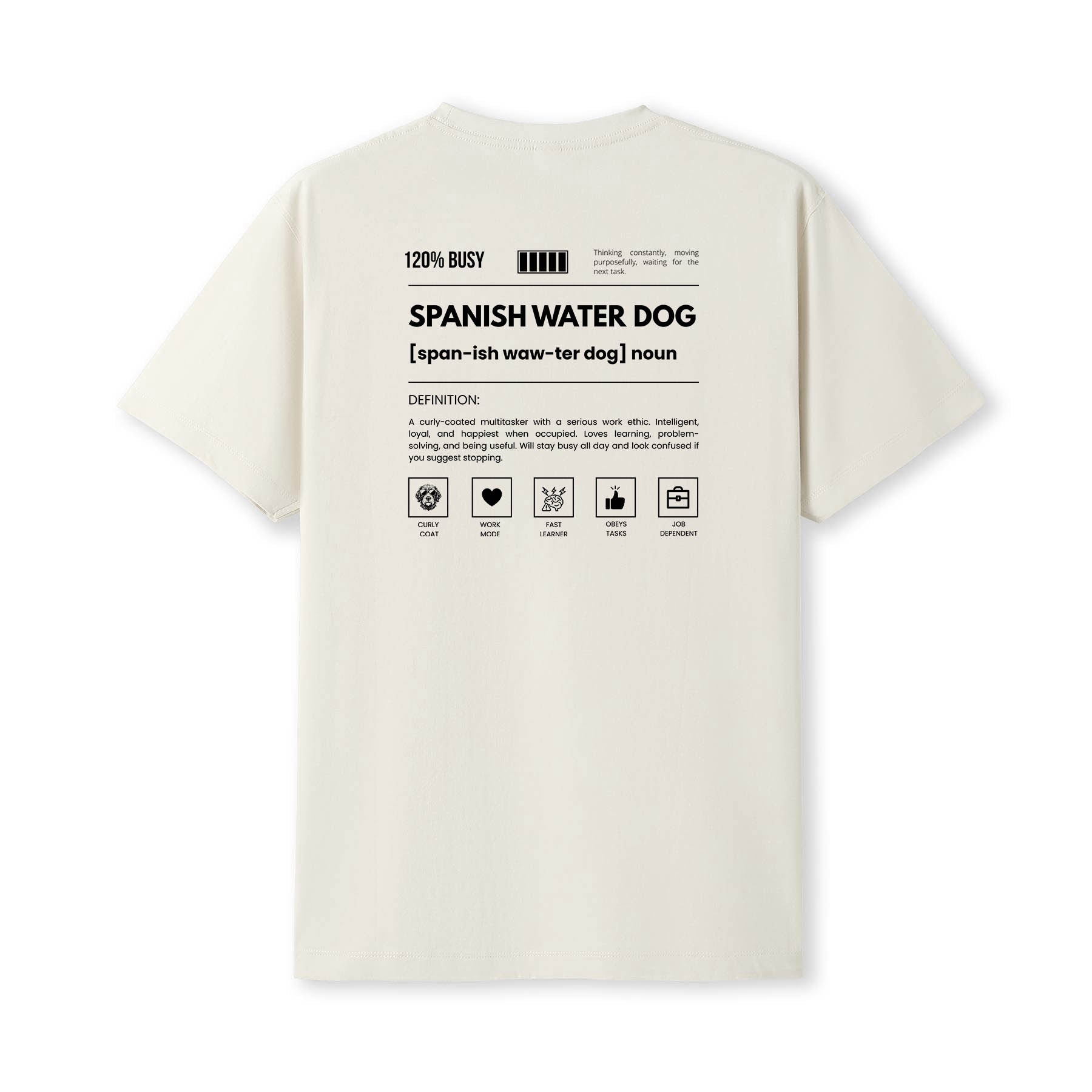 Spanish Water Dog Definition T-Shirt