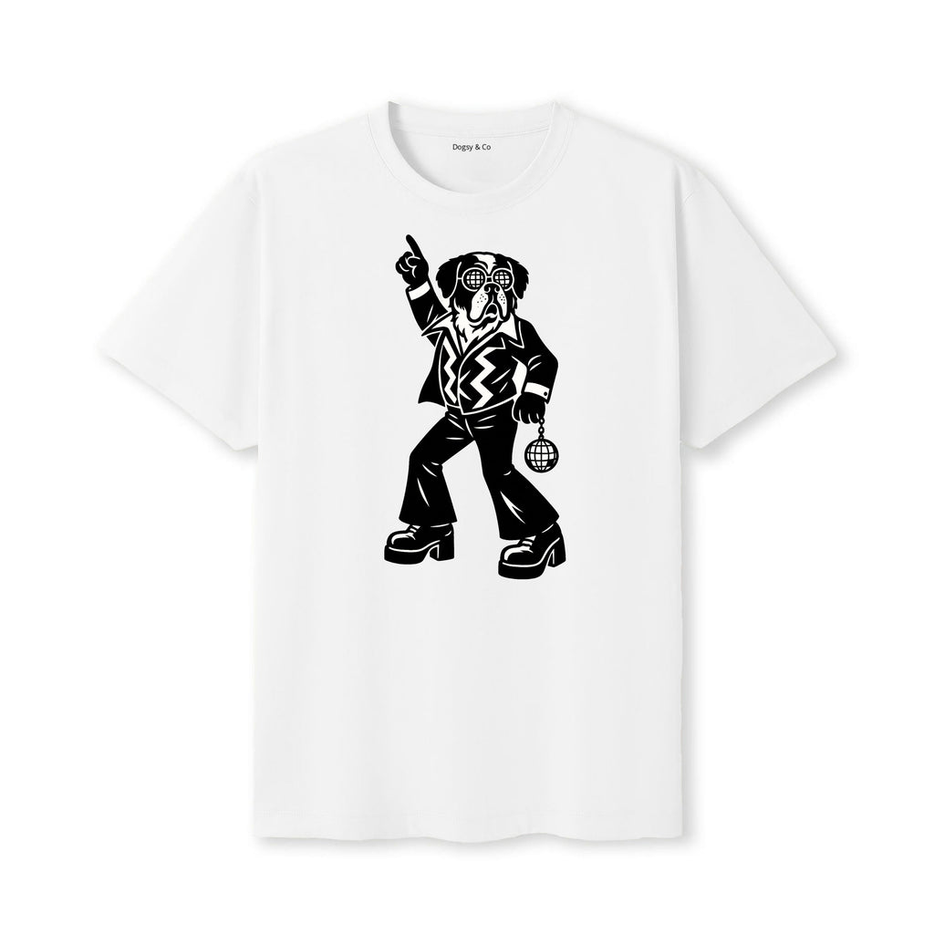 Saint Bernard Disco Doggo T-Shirt - alternate view