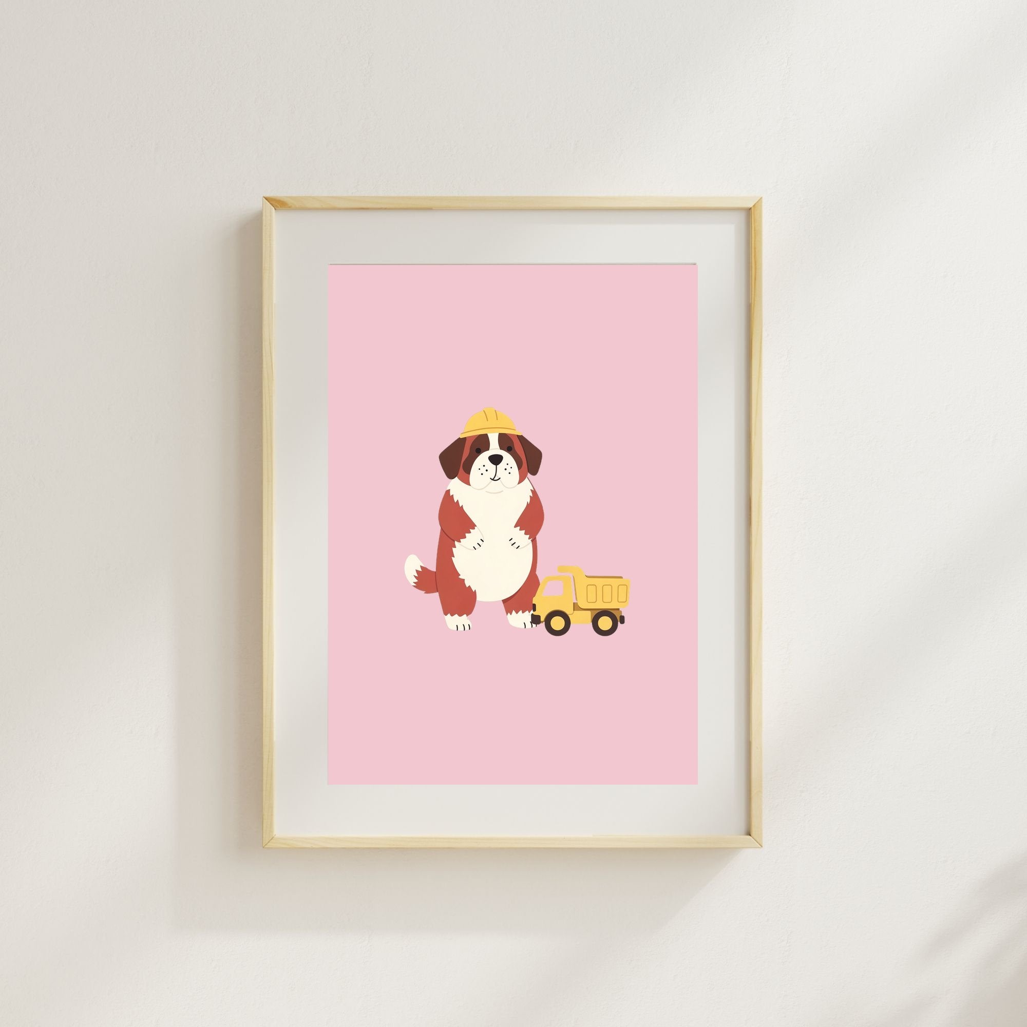 Saint Bernard Kids Nursery Wall Art Print Bundle — 22 Dog Costume Designs, 5 Colours, 6 Print Sizes | Digital Download