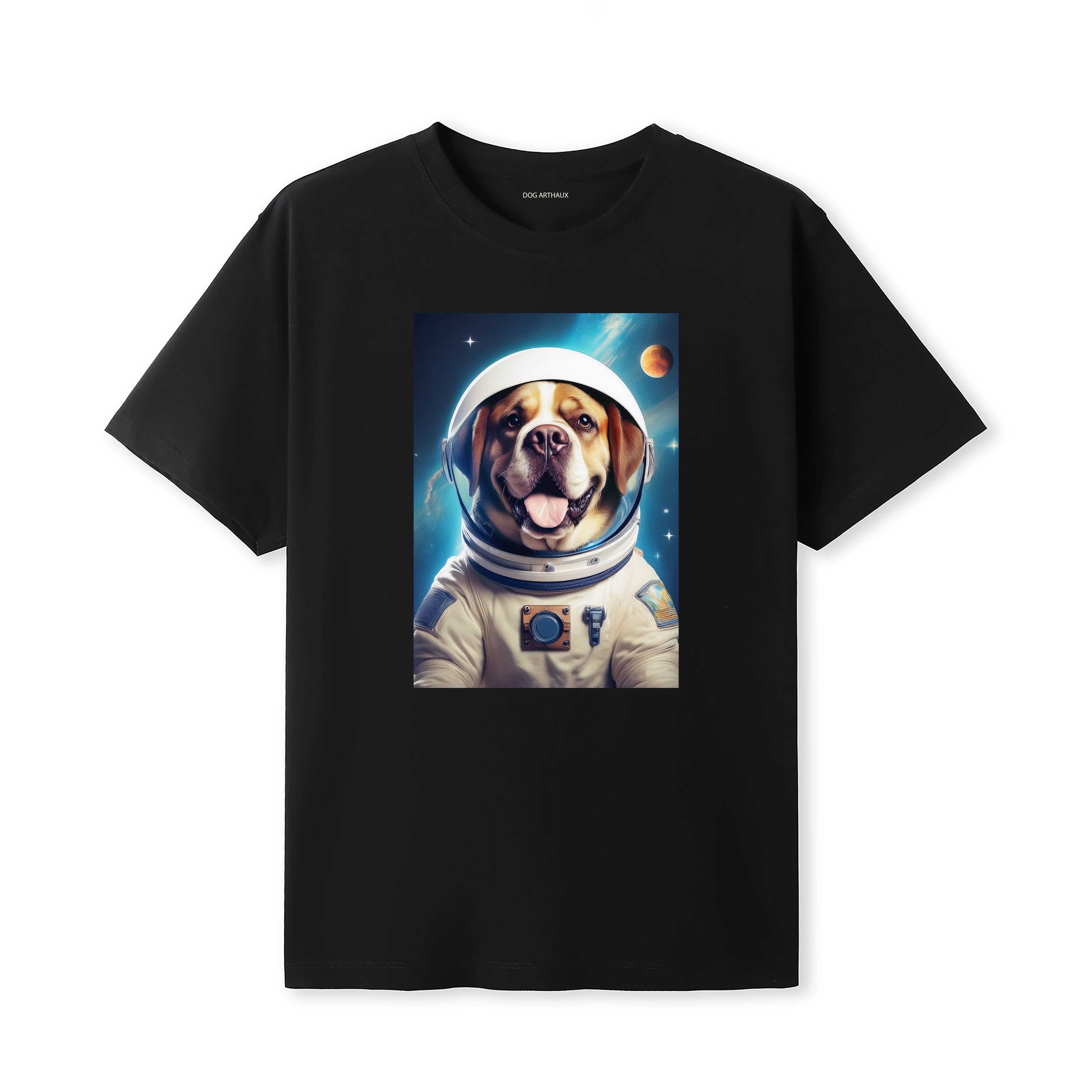 Saint Bernard Astronaut Dog T-shirt