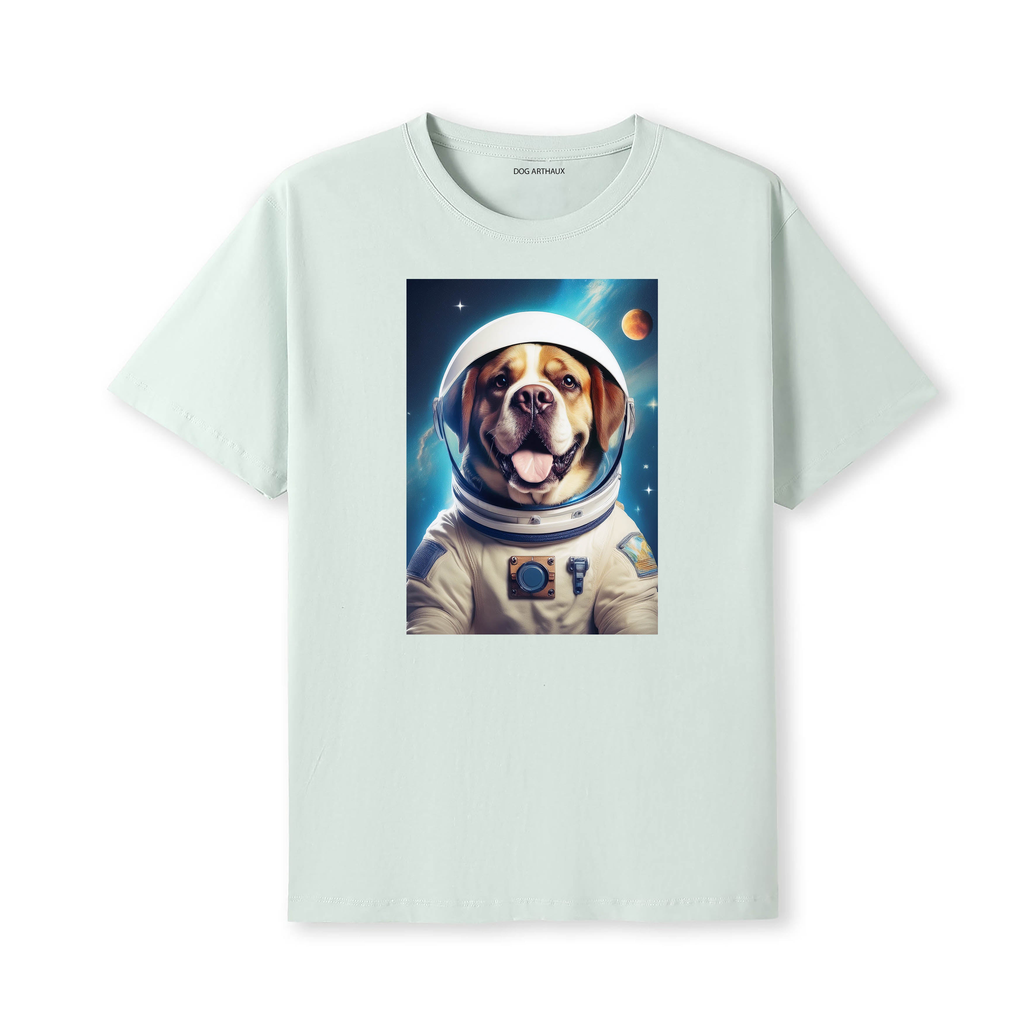 Saint Bernard Astronaut Dog T-shirt