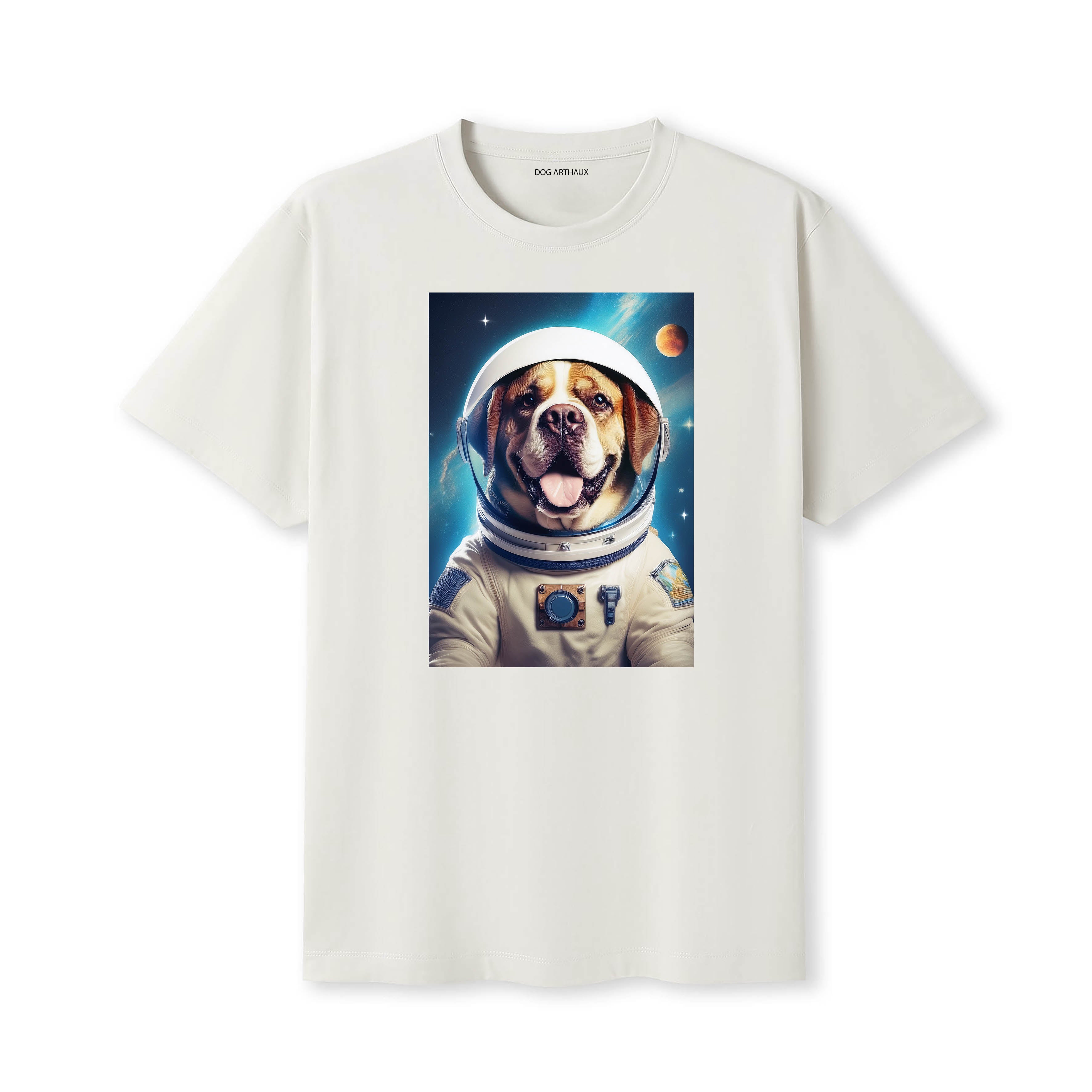 Saint Bernard Astronaut Dog T-shirt