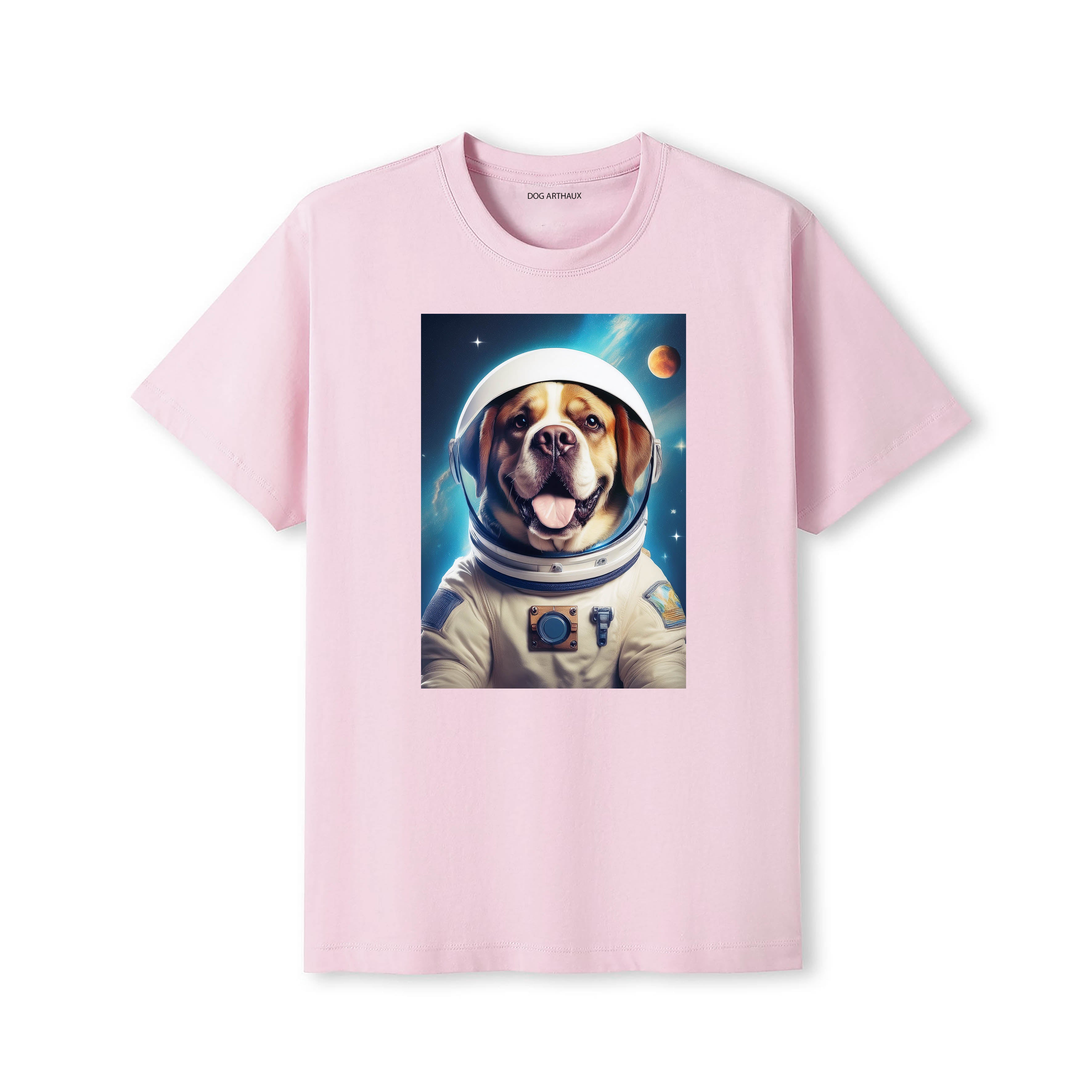 Saint Bernard Astronaut Dog T-shirt