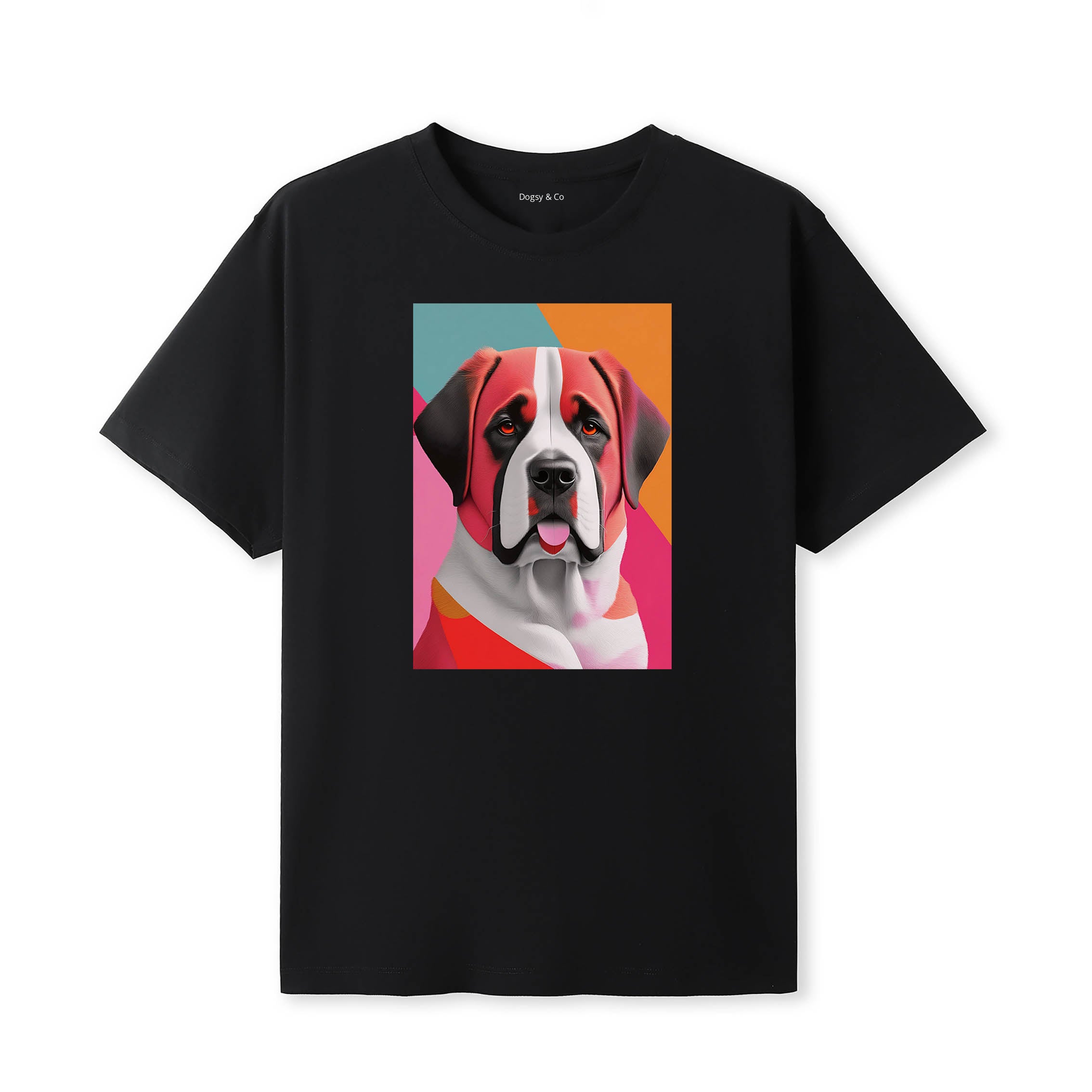 Saint Bernard Mod Pop Dogs T-Shirt Artwork