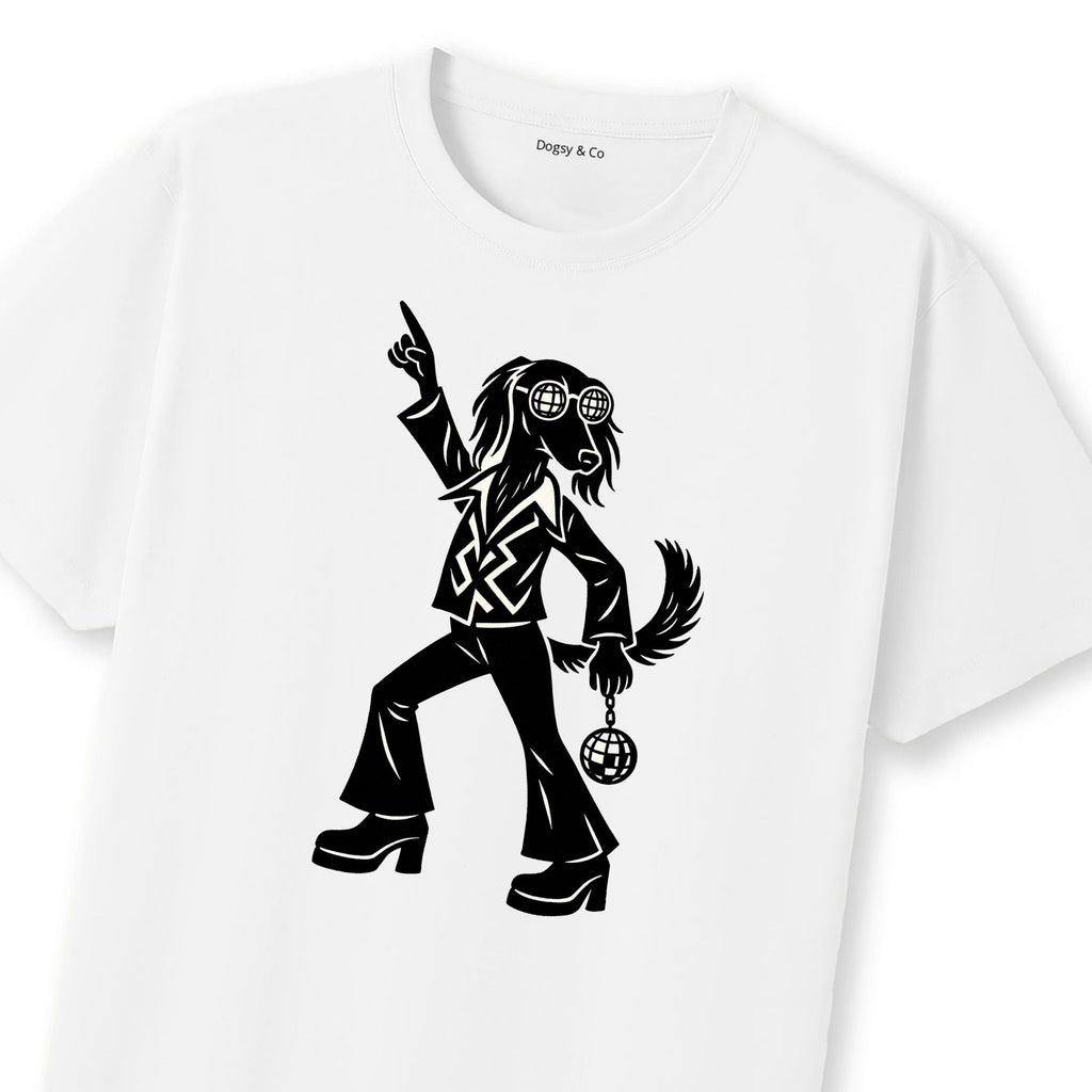 Saluki Disco Doggo T-Shirt | Dogsy & Co