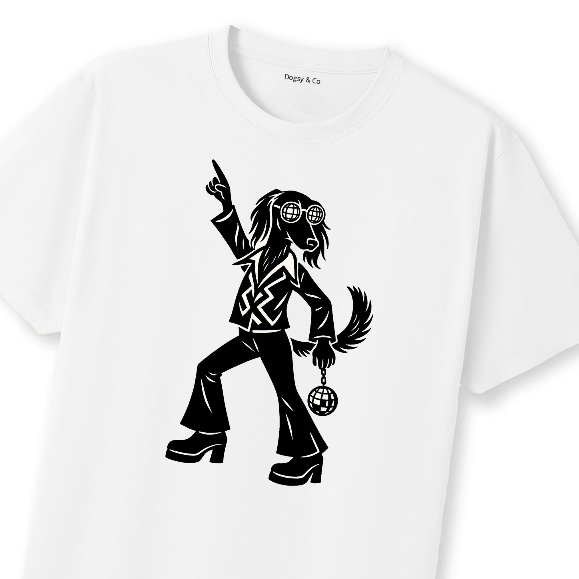 Saluki Disco Doggo T-Shirt | Dogsy & Co