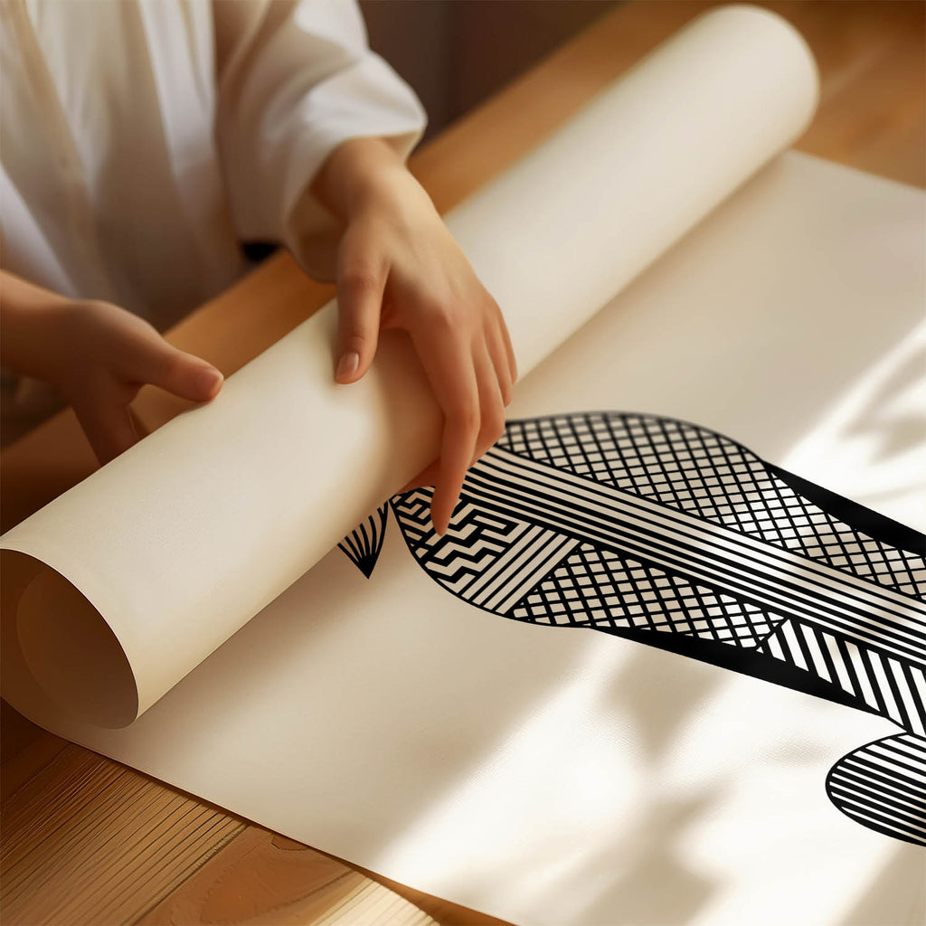 Saluki Geometric Line Art mockup