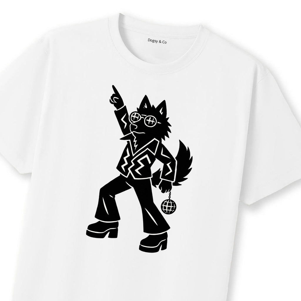 Schipperke Disco Doggo T-Shirt | Dogsy & Co