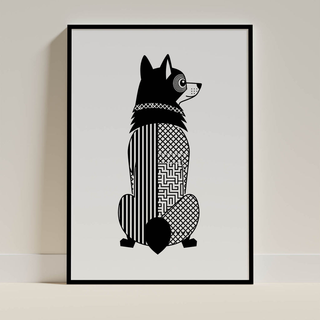 Schipperke Geometric Line Art mockup