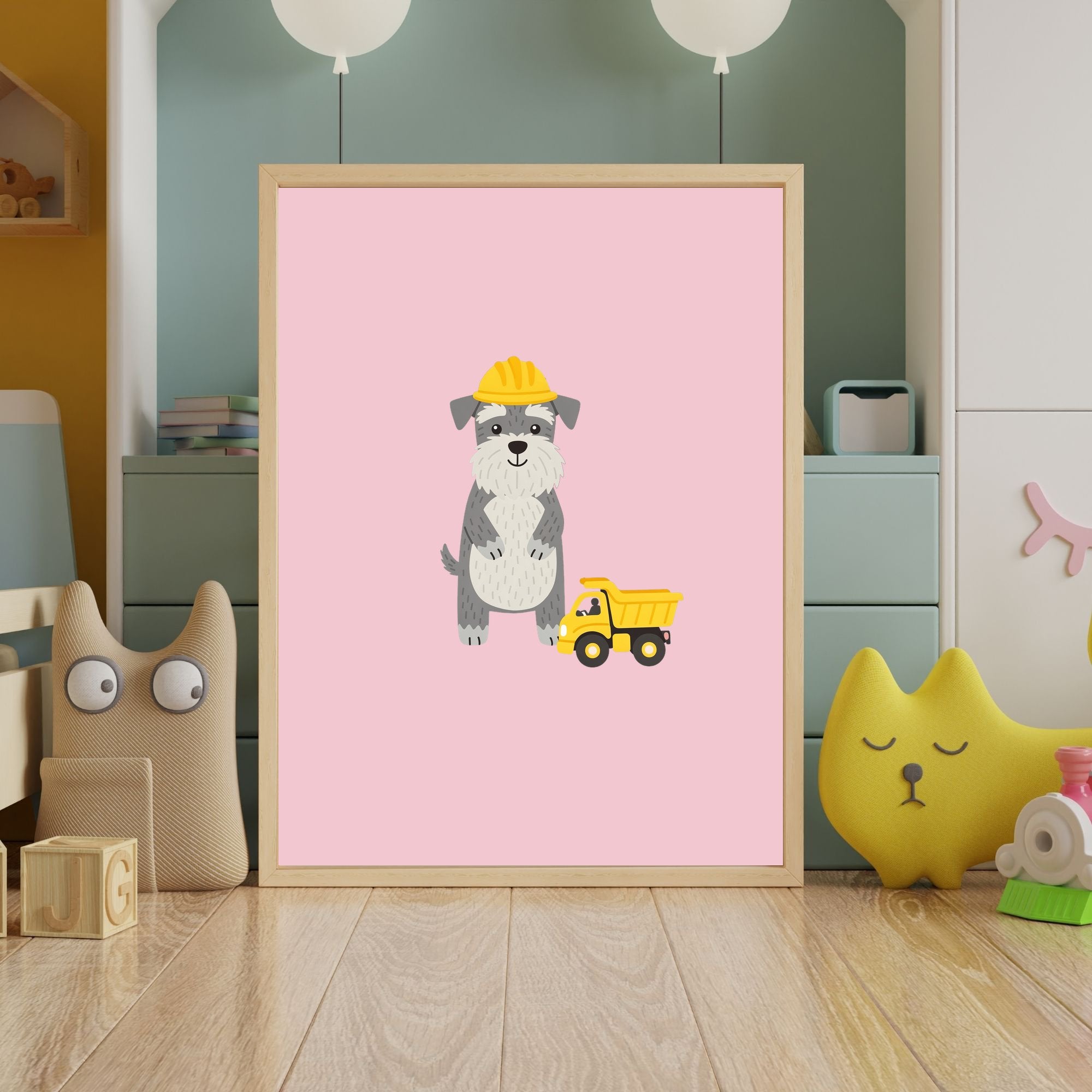 Schnauzer Kids Nursery Wall Art Print Bundle — 22 Dog Costume Designs, 5 Colours, 6 Print Sizes | Digital Download