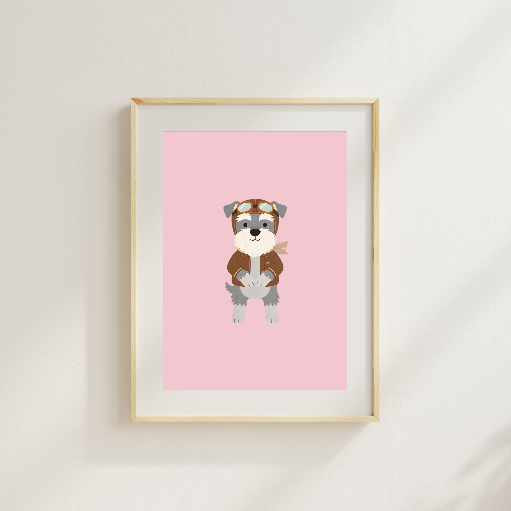 Schnauzer Kids Nursery Wall Art Print Bundle — 22 Dog Costume Designs, 5 Colours, 6 Print Sizes | Digital Download
