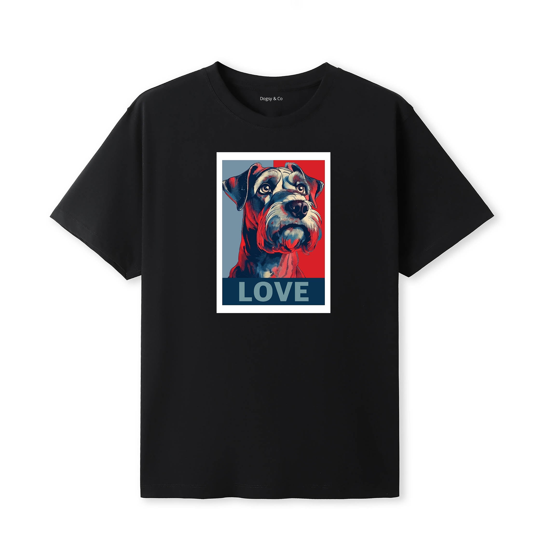 Schnauzer Love Pop Art T-Shirt V1