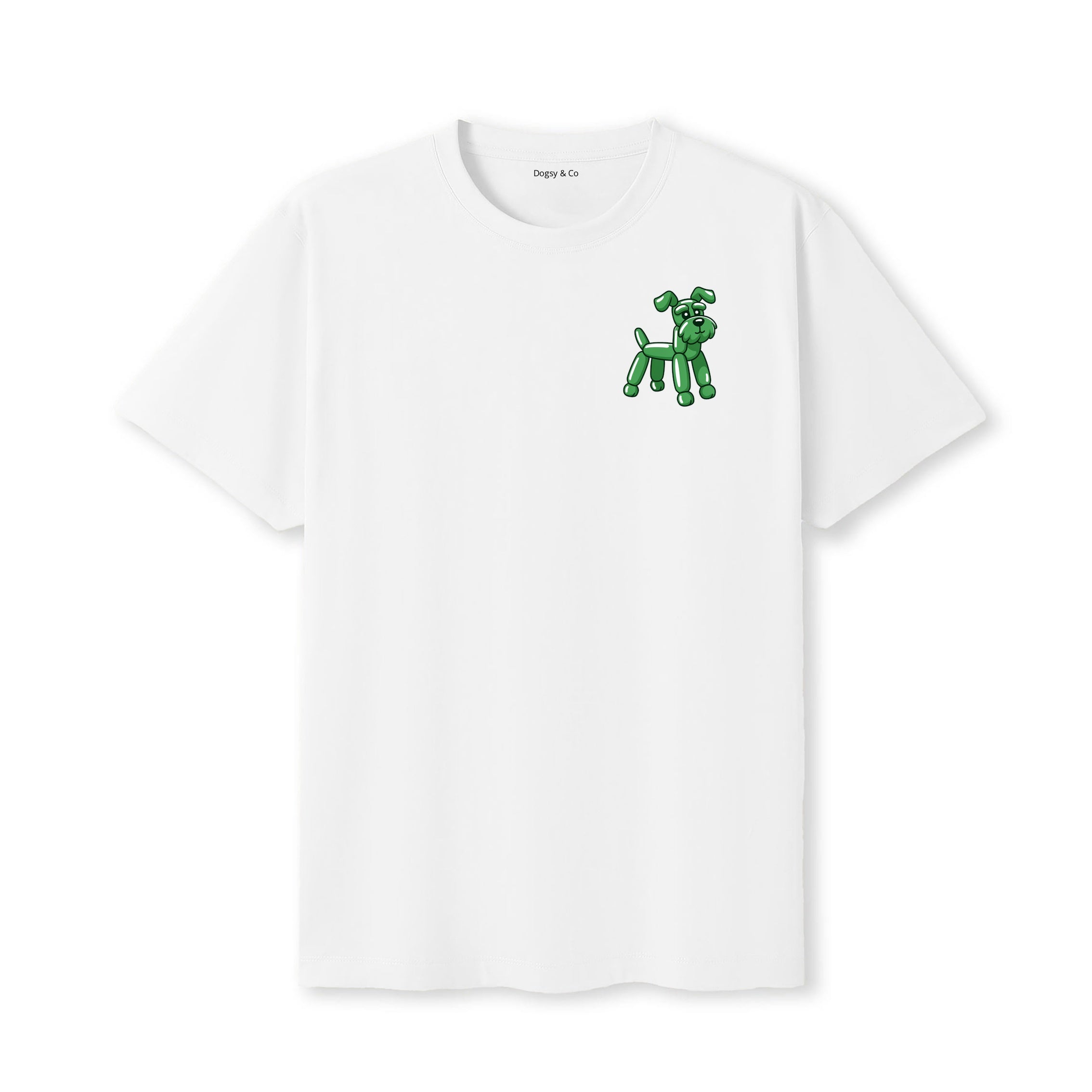 Schnauzer Balloon Dog T-Shirt - White