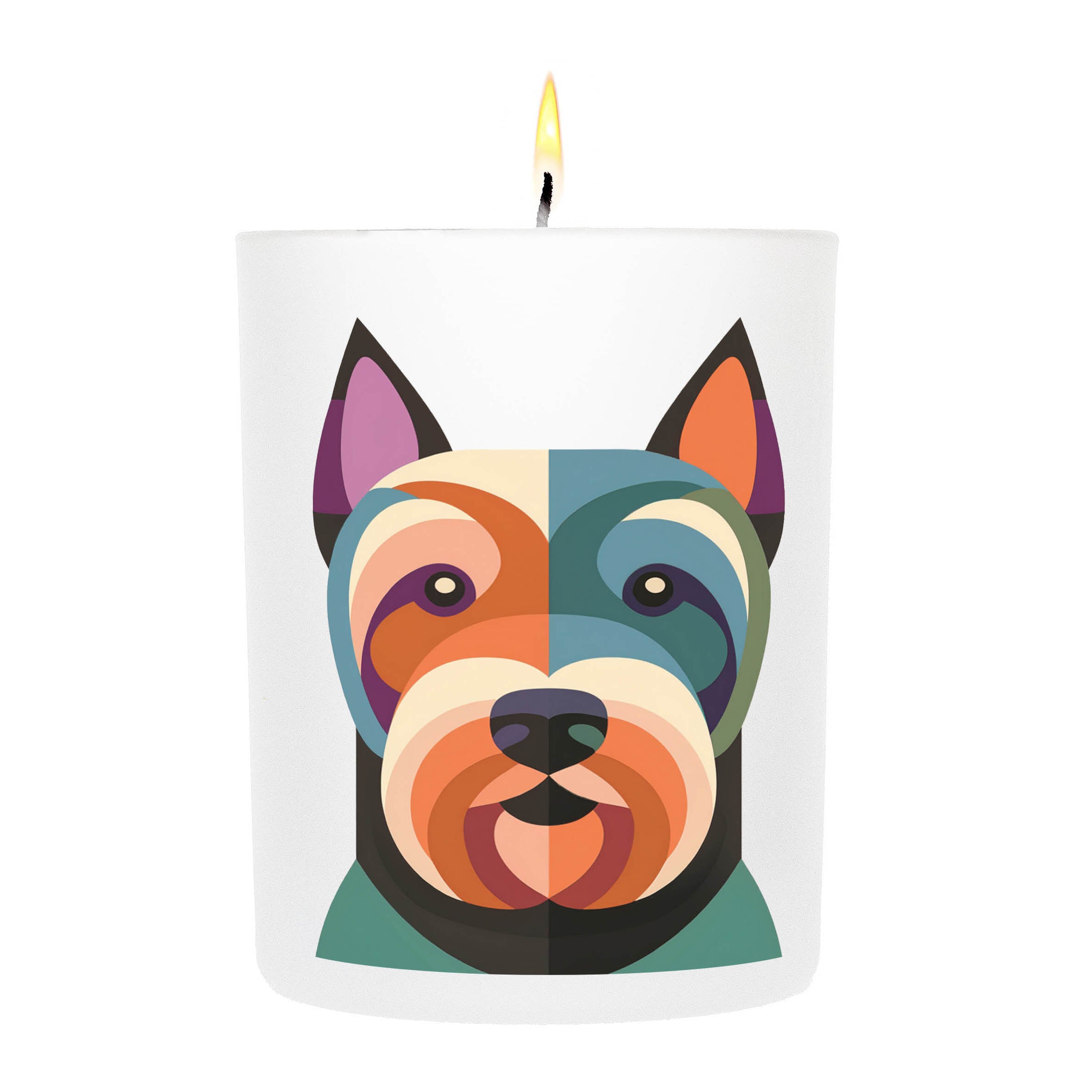 Scottish Terrier Graphic Bold Dog Candle