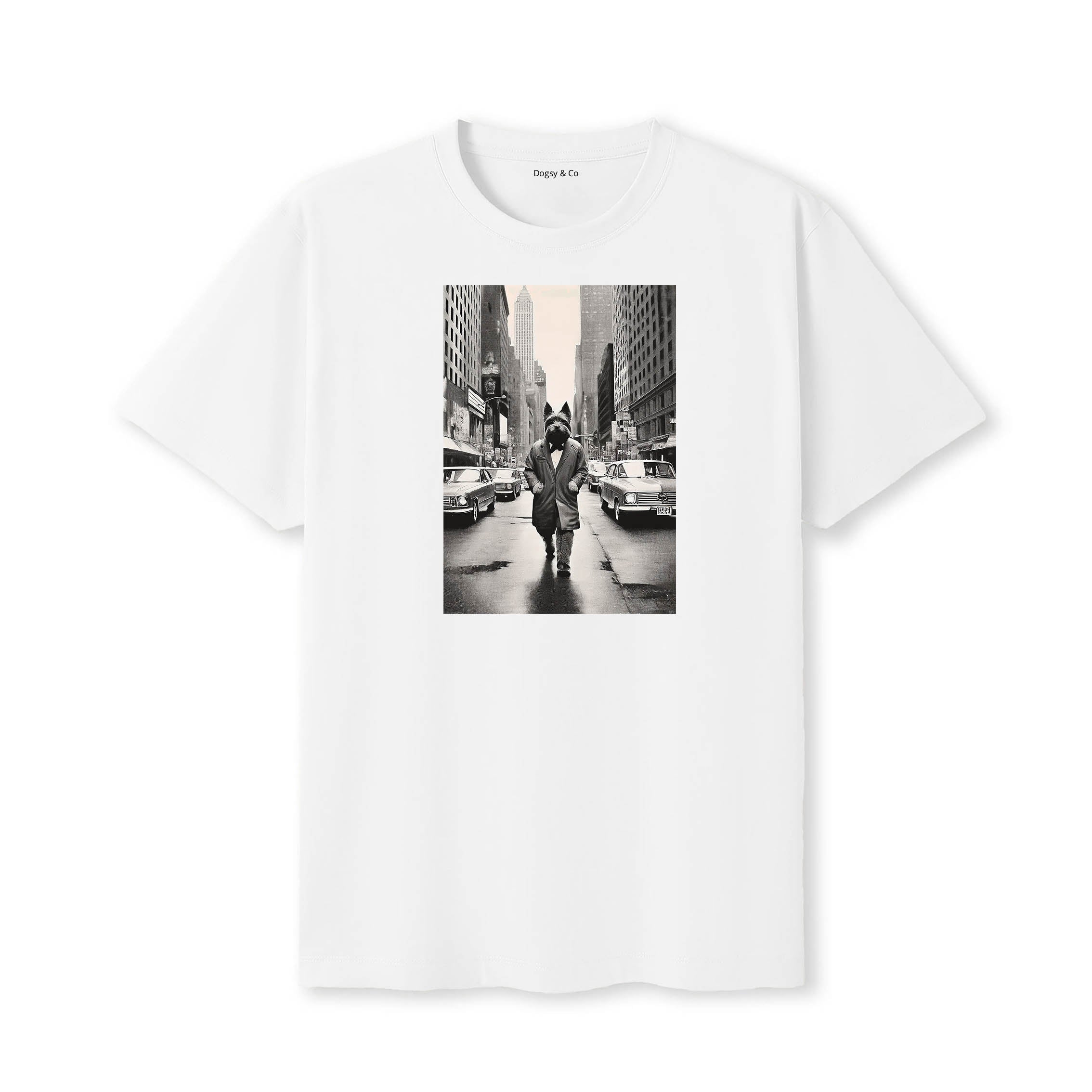 Scottish Terrier Dogsy Dean T-Shirt White