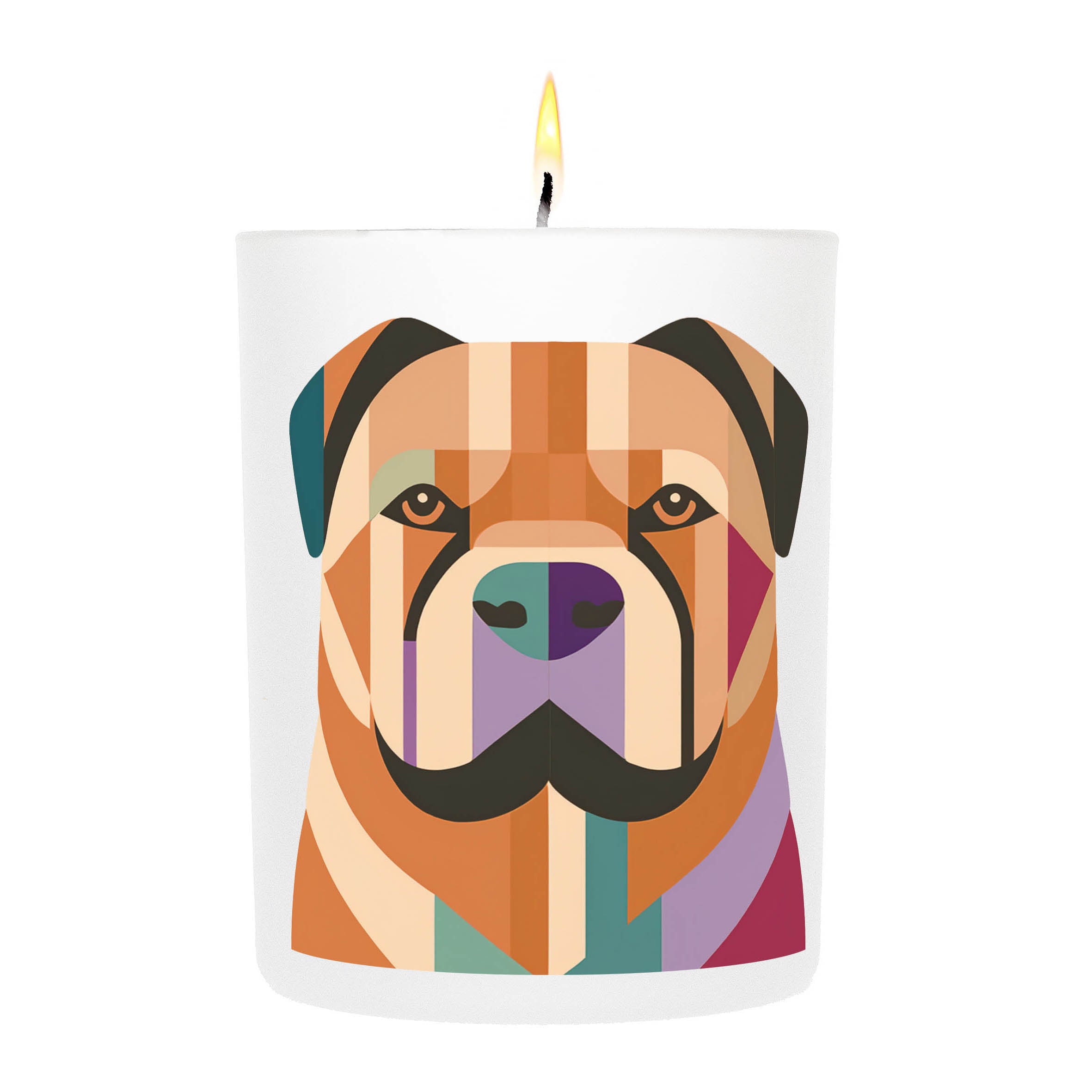 Shar Pei Graphic Bold Dog Candle