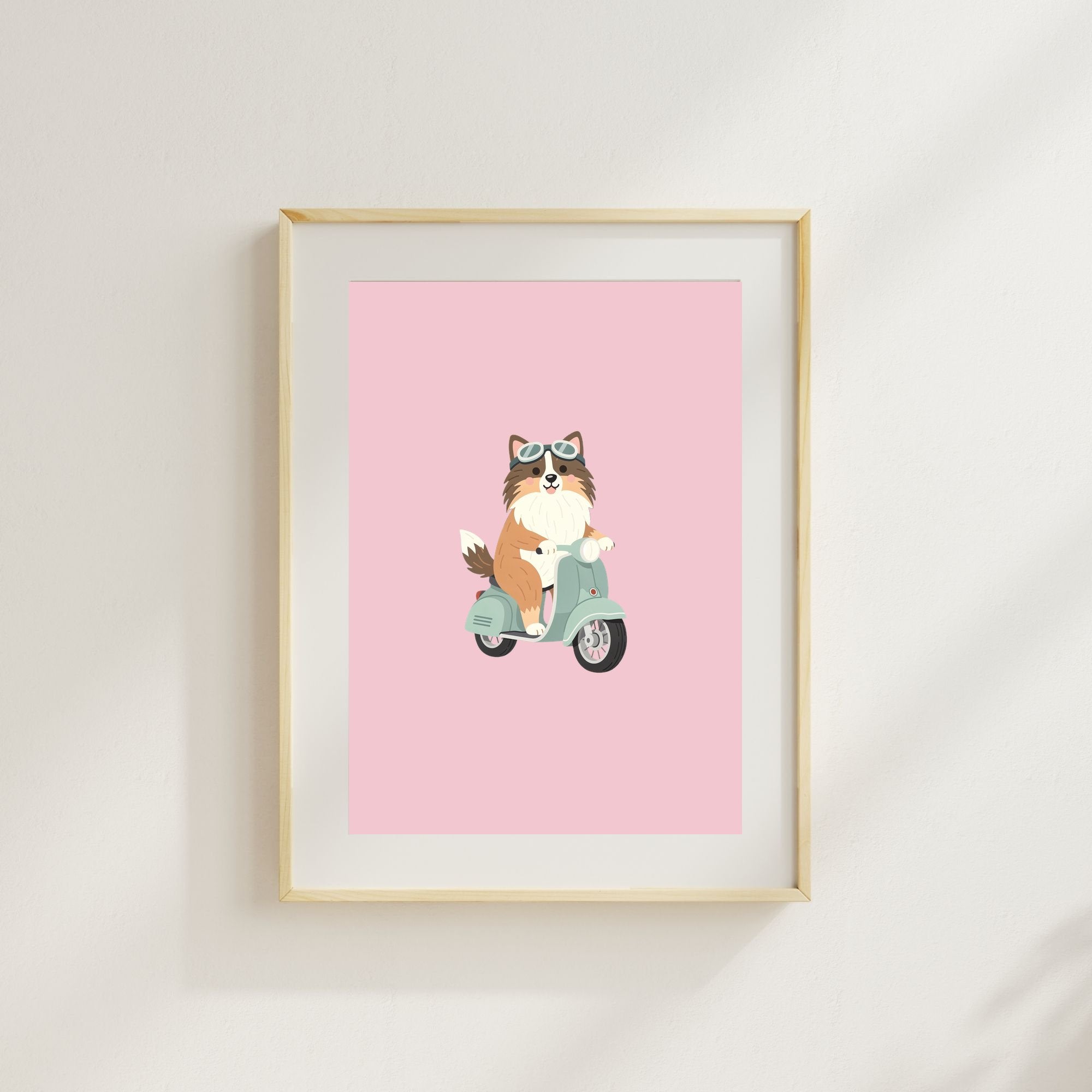 Shetland Sheepdog Kids Nursery Wall Art Print Bundle — 22 Dog Costume Designs, 5 Colours, 6 Print Sizes | Digital Download