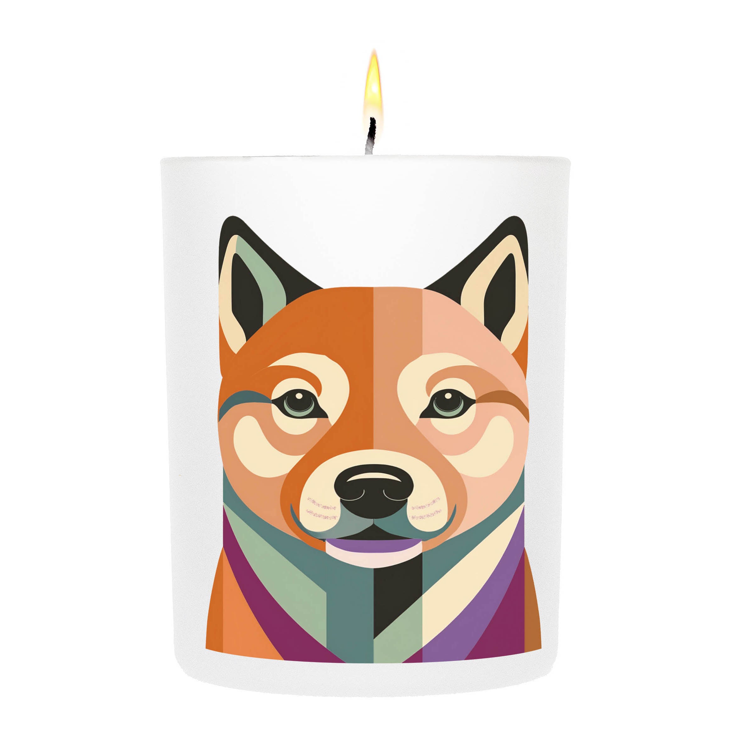 Shiba Graphic Bold Dog Candle