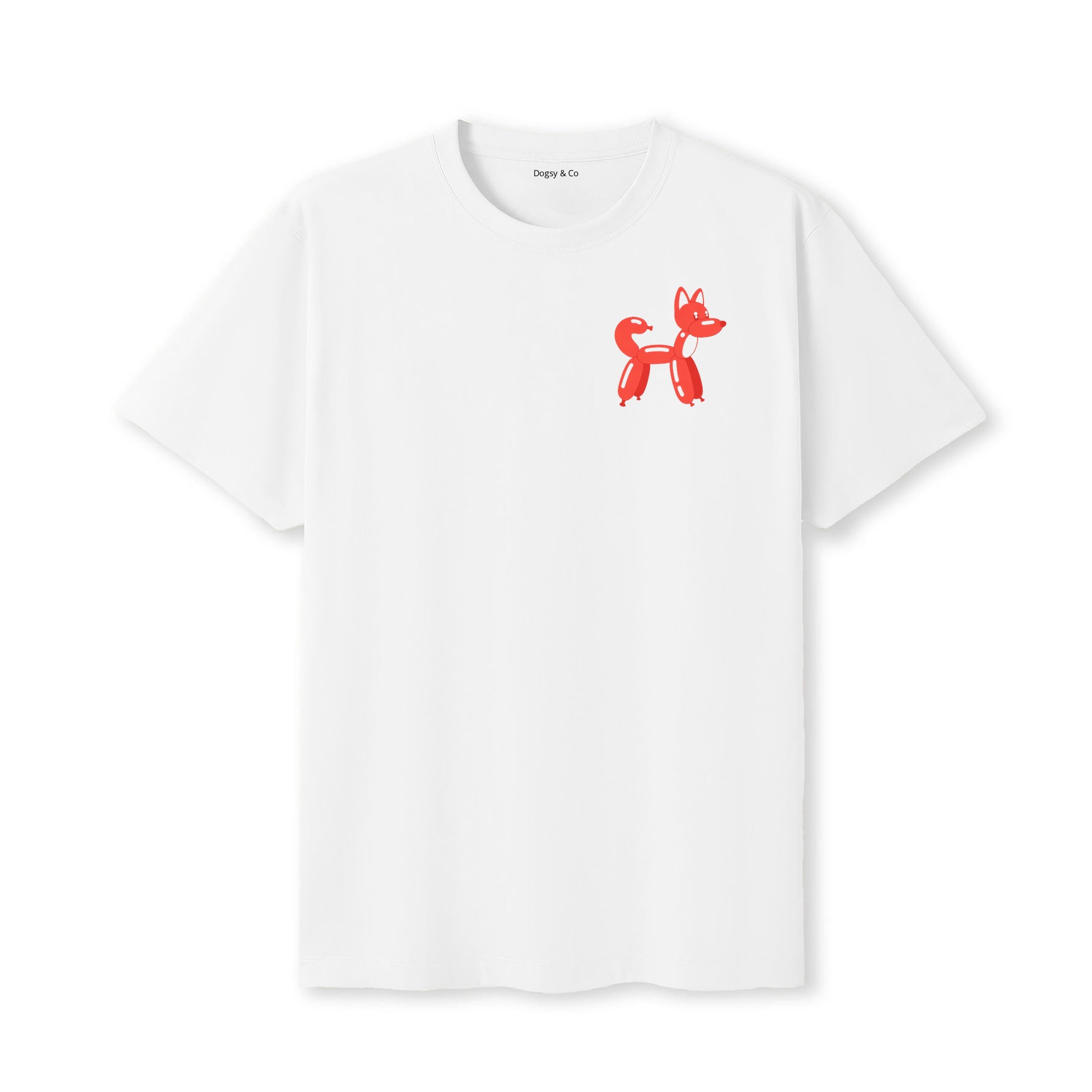 Shiba Inu Balloon Dog T-Shirt - White