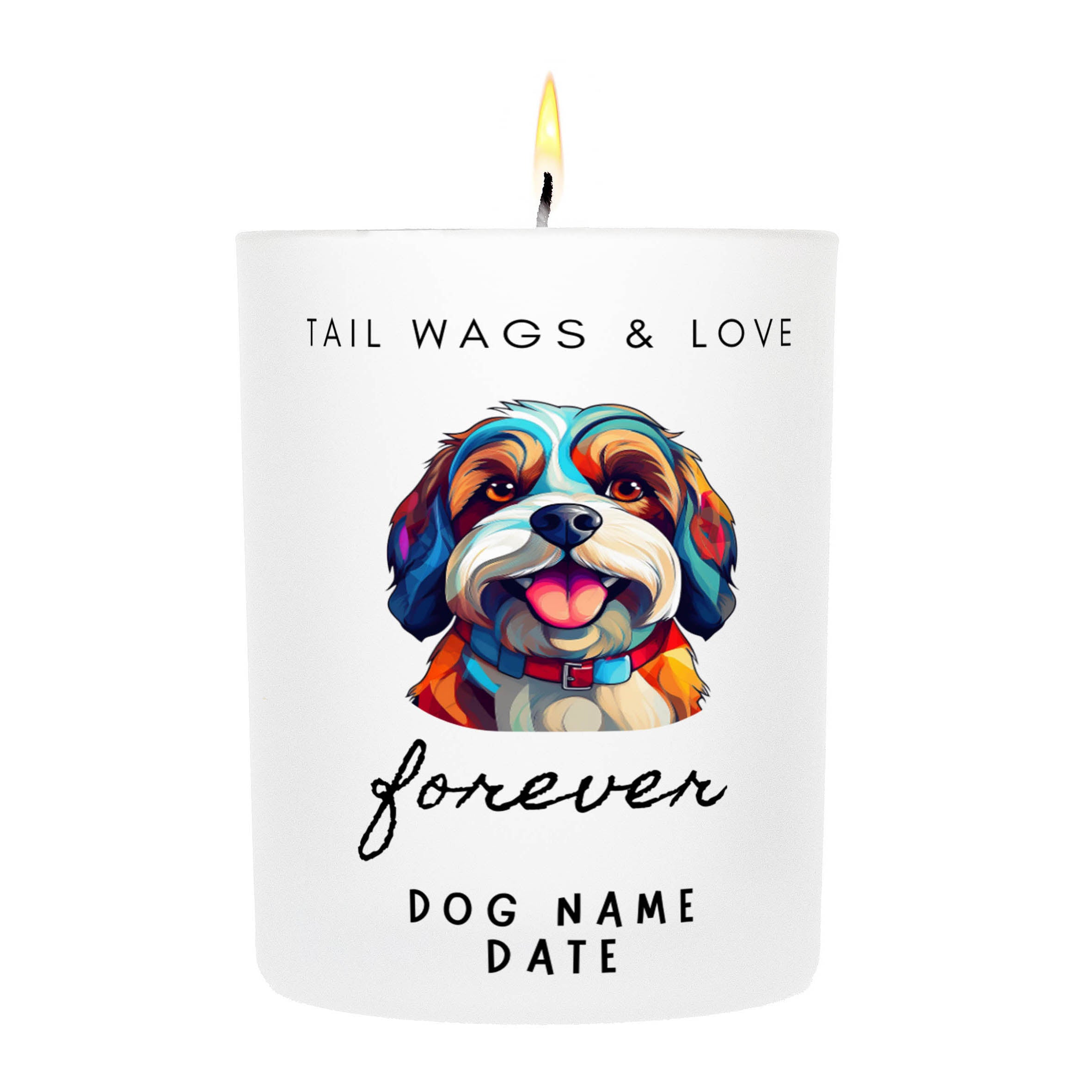 SHIH TZU   Tail Wags & Love Custom Candle