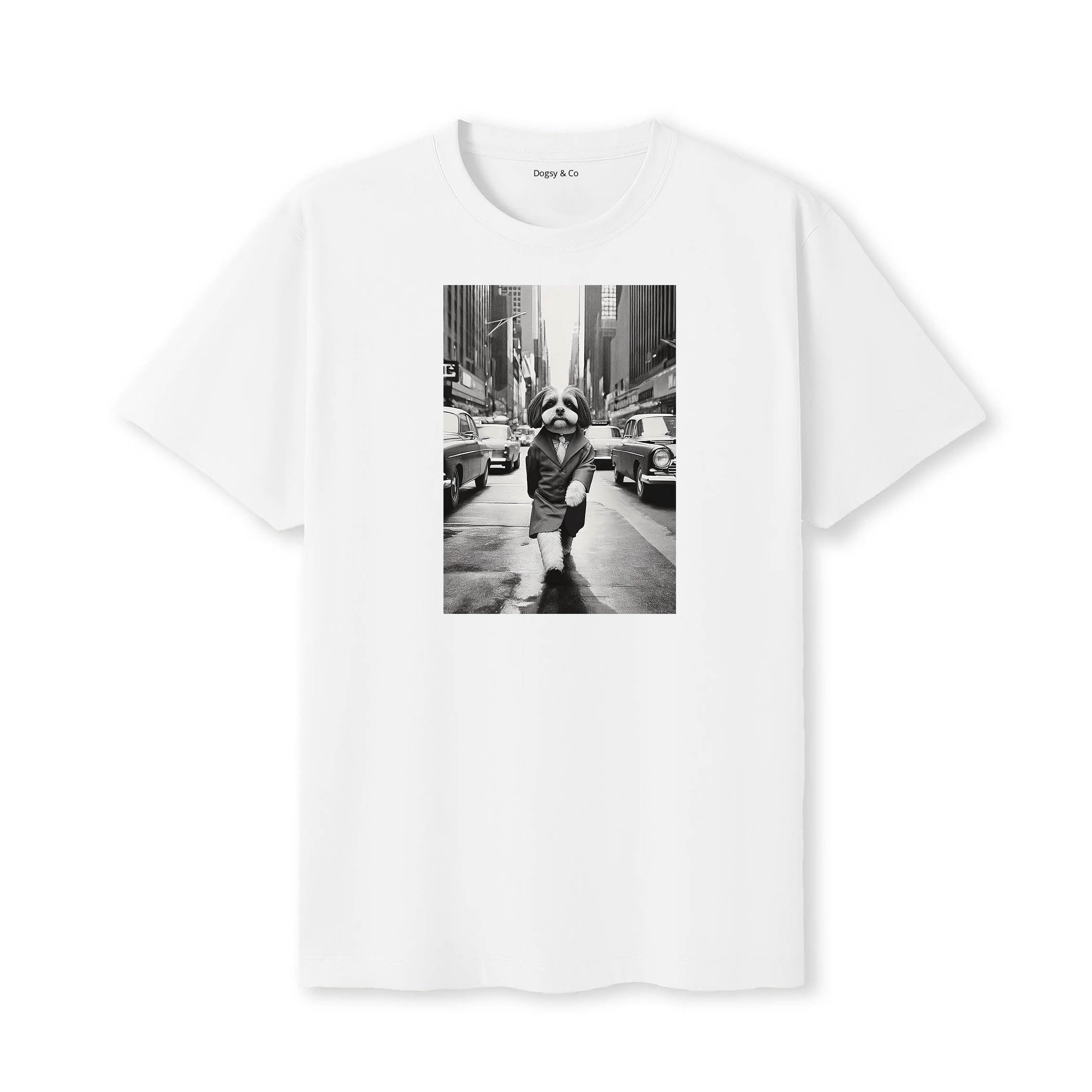 Shih Tzu Dogsy Dean T-Shirt White