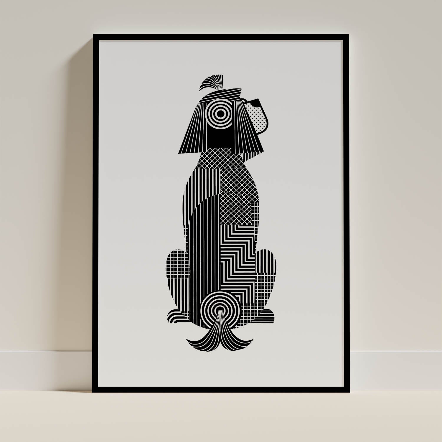 Shih Tzu Geometric Line Art mockup