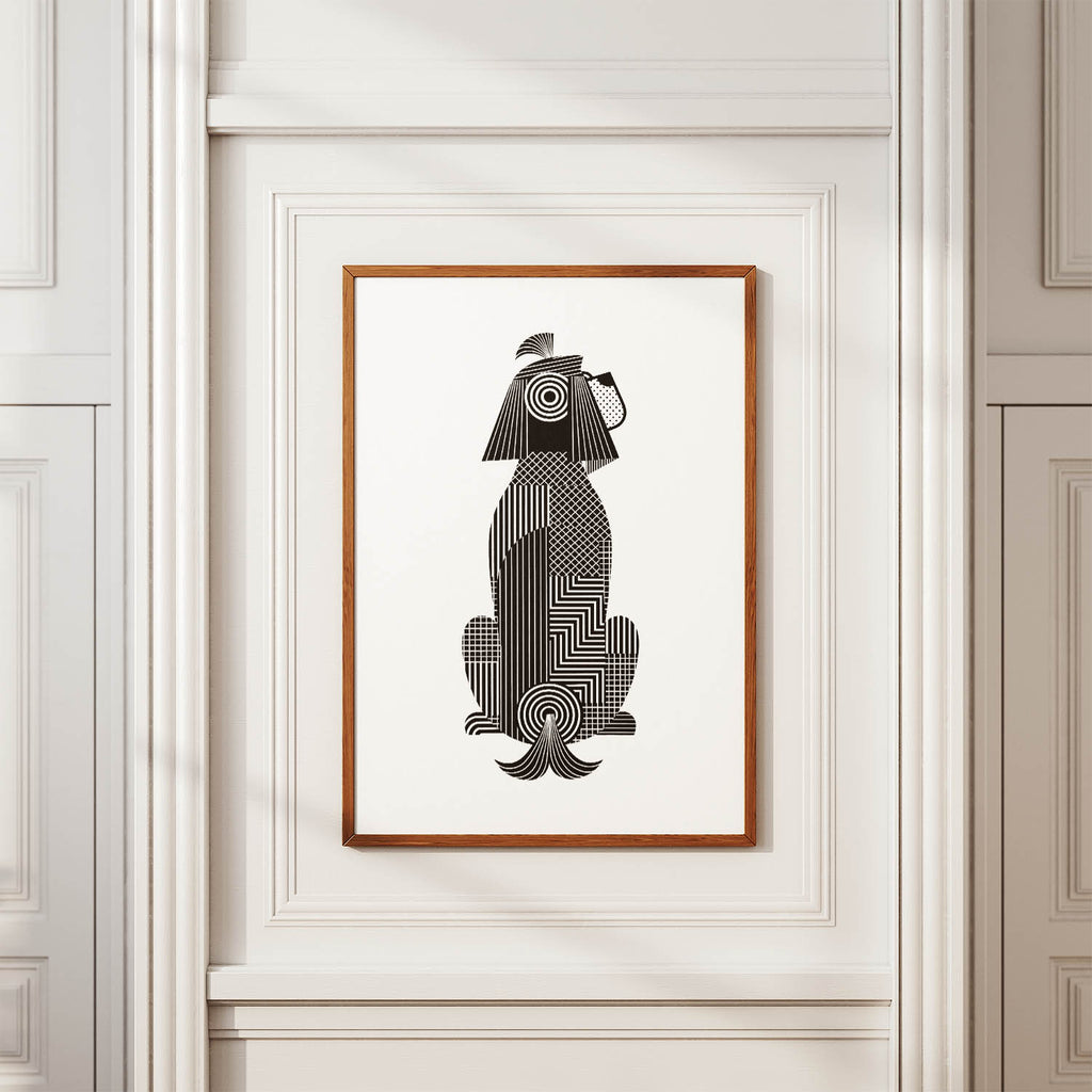 Shih Tzu Geometric Line Art mockup