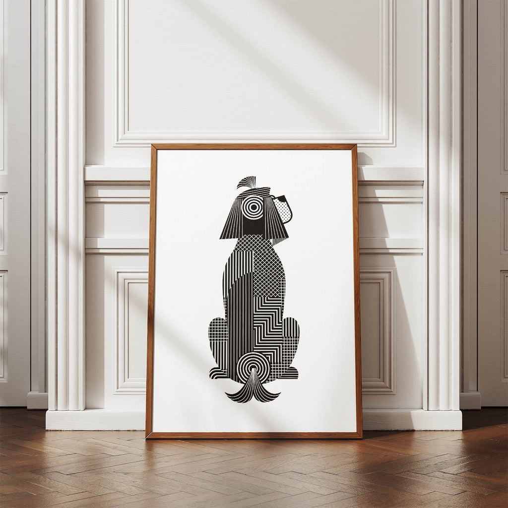 Shih Tzu Geometric Line Art mockup