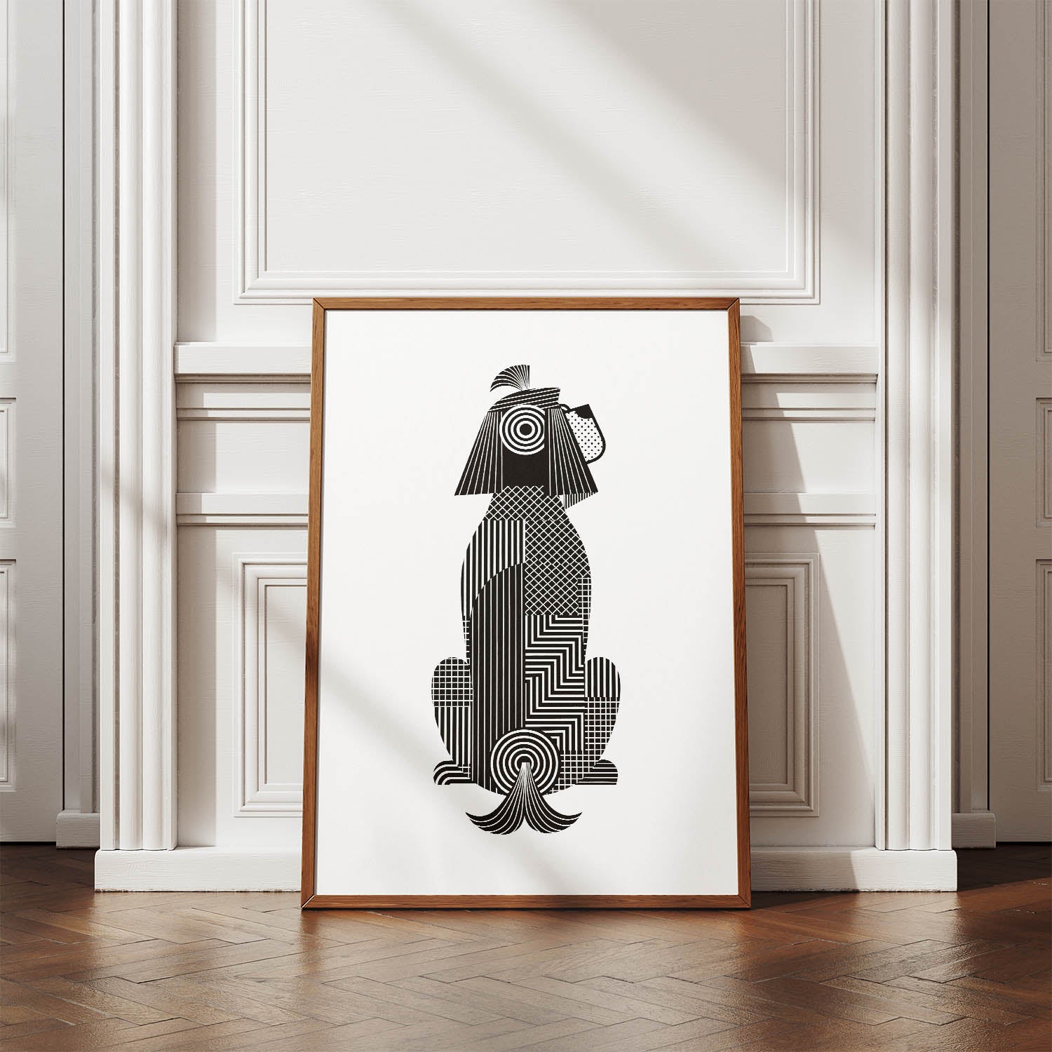 Shih Tzu Geometric Line Art mockup