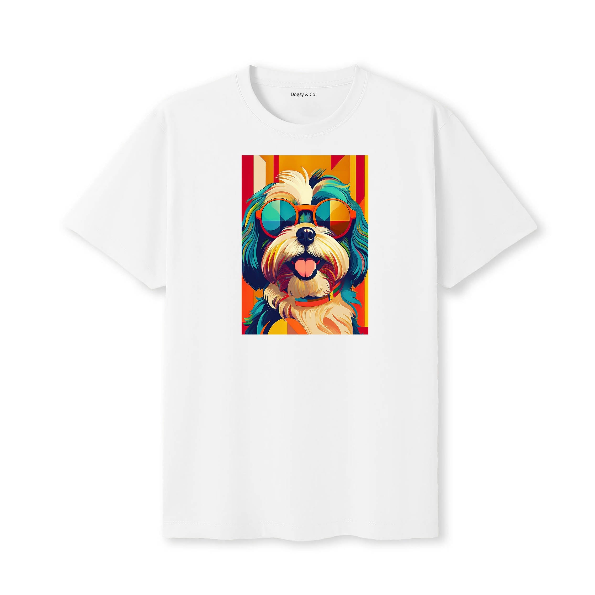 Shih Tzu Sunnies Dog T-Shirt White