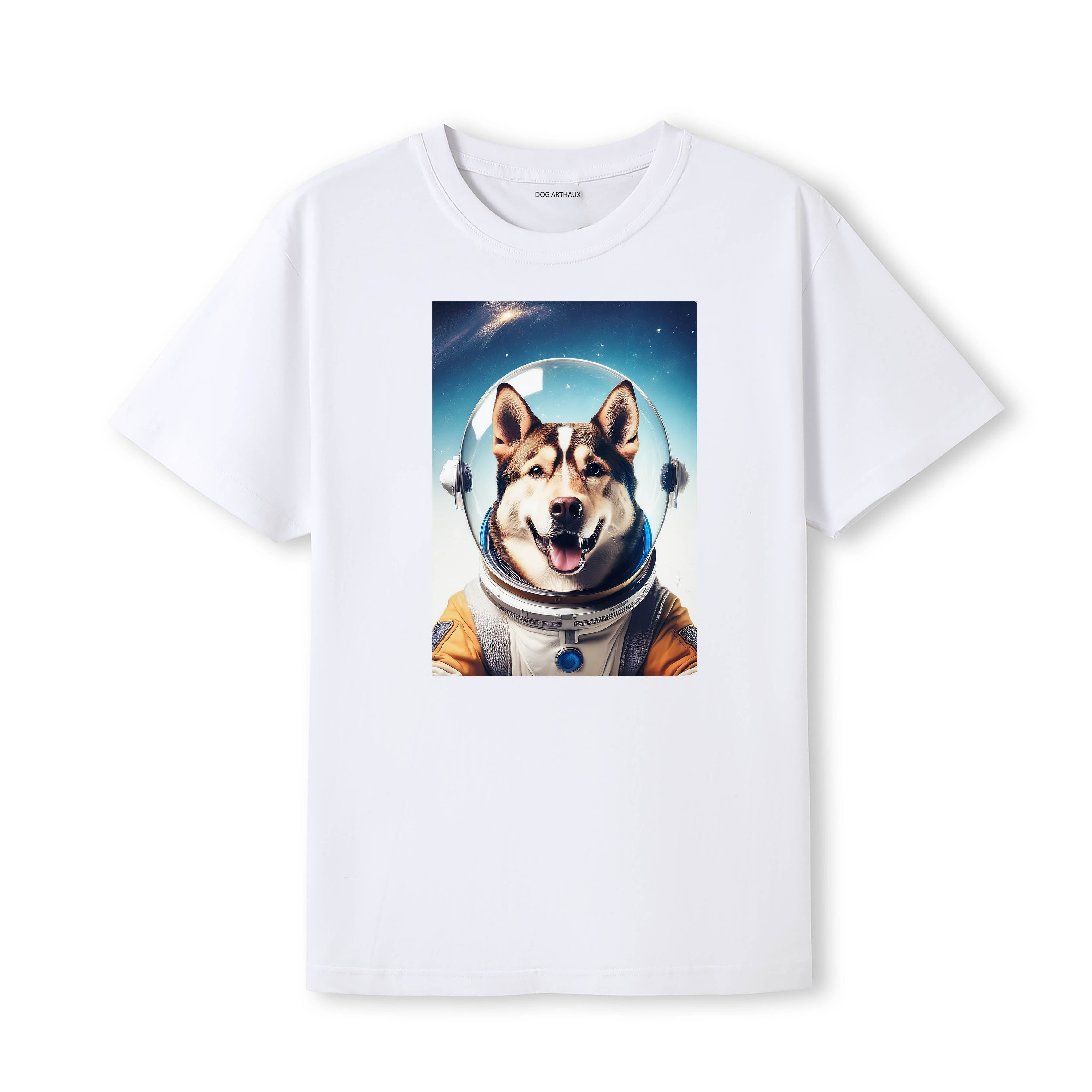 Siberian Husky Astronaut Dog T-shirt