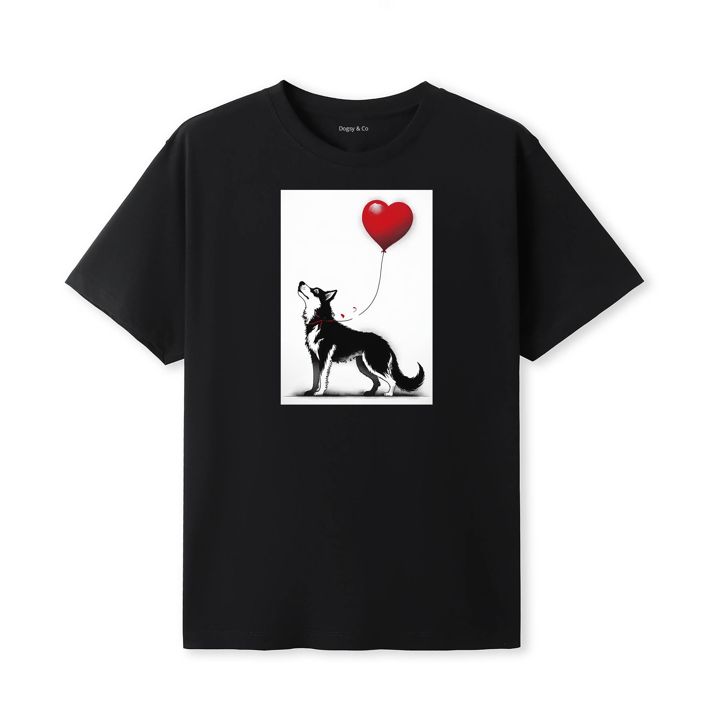 Siberian Husky 1 Dogsy T-Shirt Black