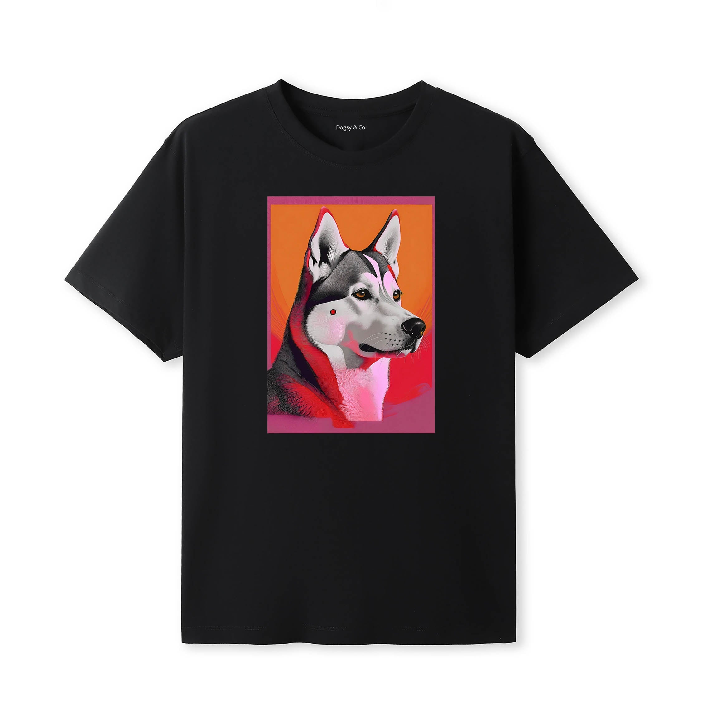 Siberian Husky Mod Pop Dogs T-Shirt Artwork