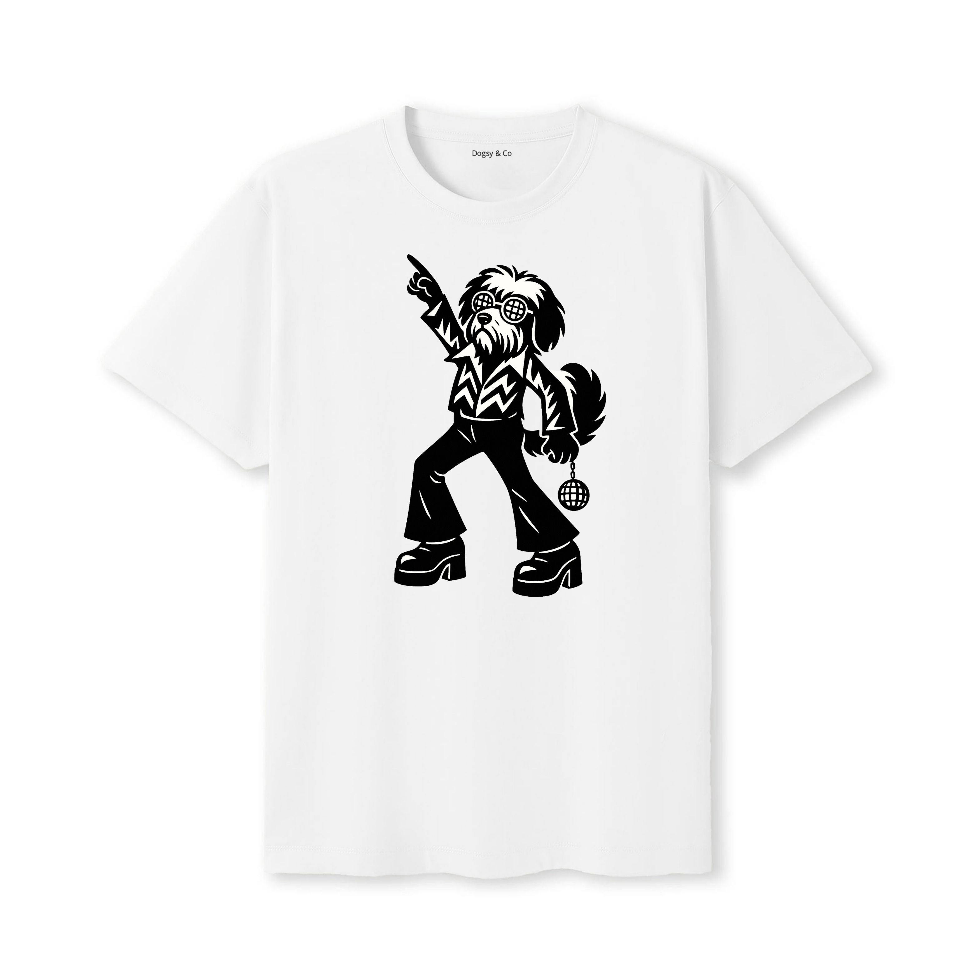 Smithfield Sheepdog Disco Doggo T-Shirt - alternate view