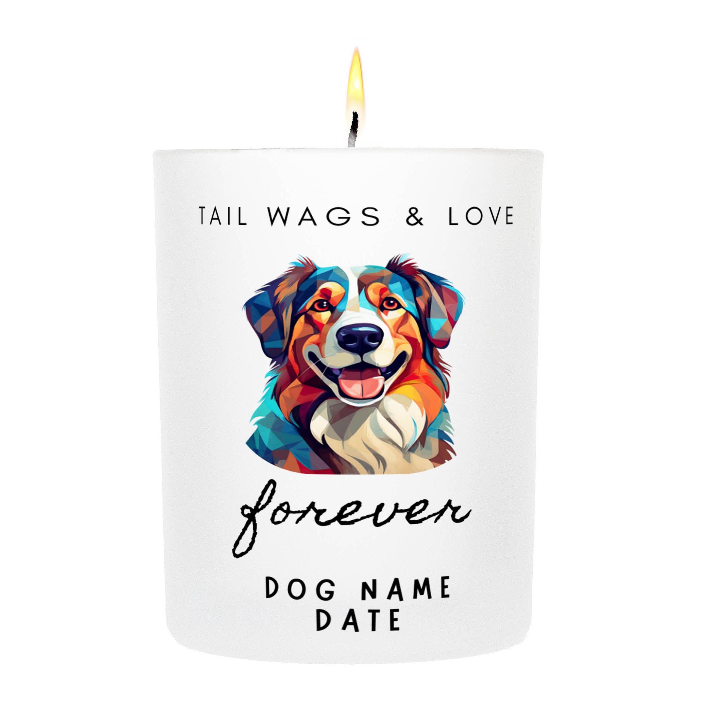 SMITHFIELD SHEEPDOG   Tail Wags & Love Custom Candle